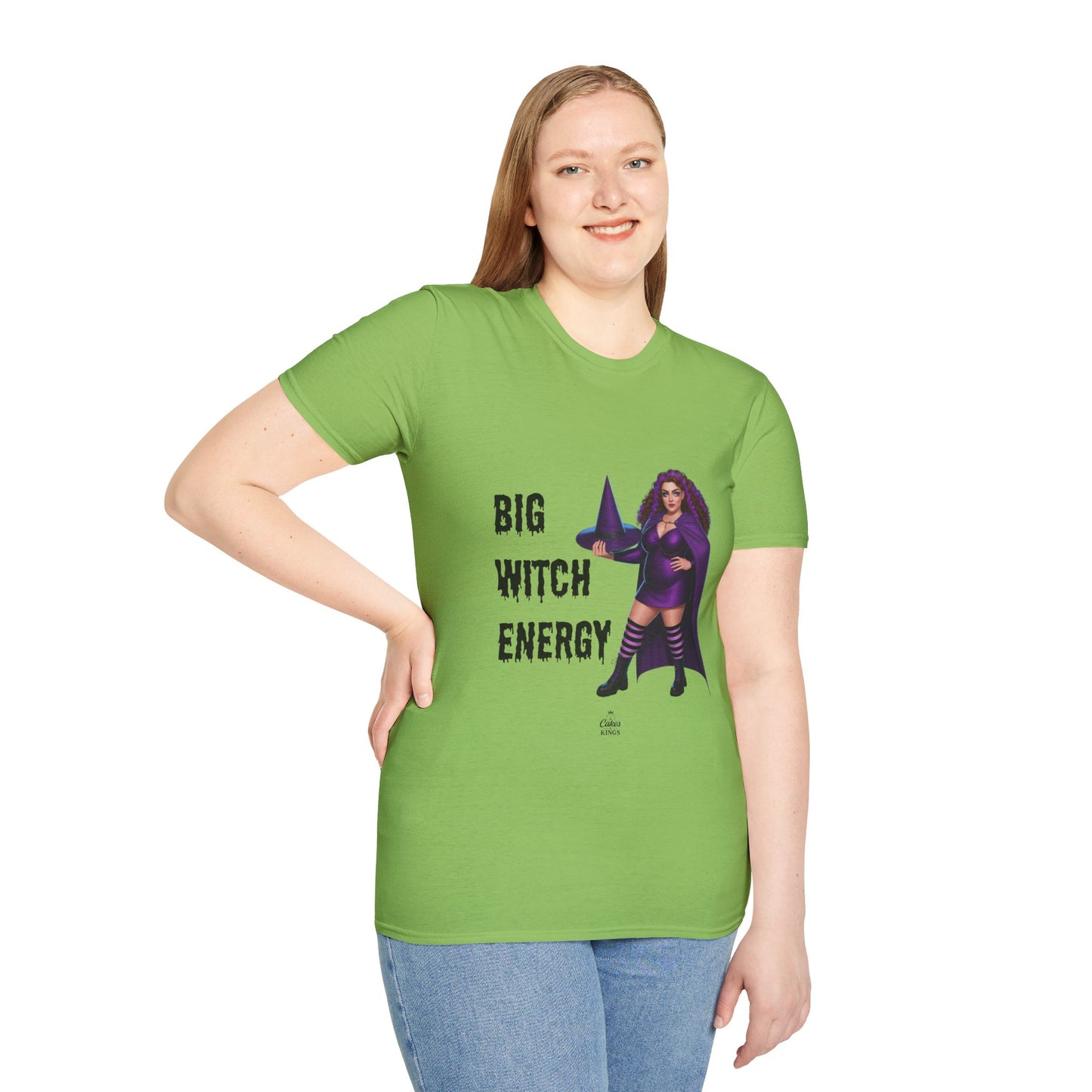 Big Witch Energy Unisex Softstyle T-Shirt, Witchy Tee, Halloween Shirt, Gift for Witches, Cozy Graphic Tee, Empowering Casual Wear