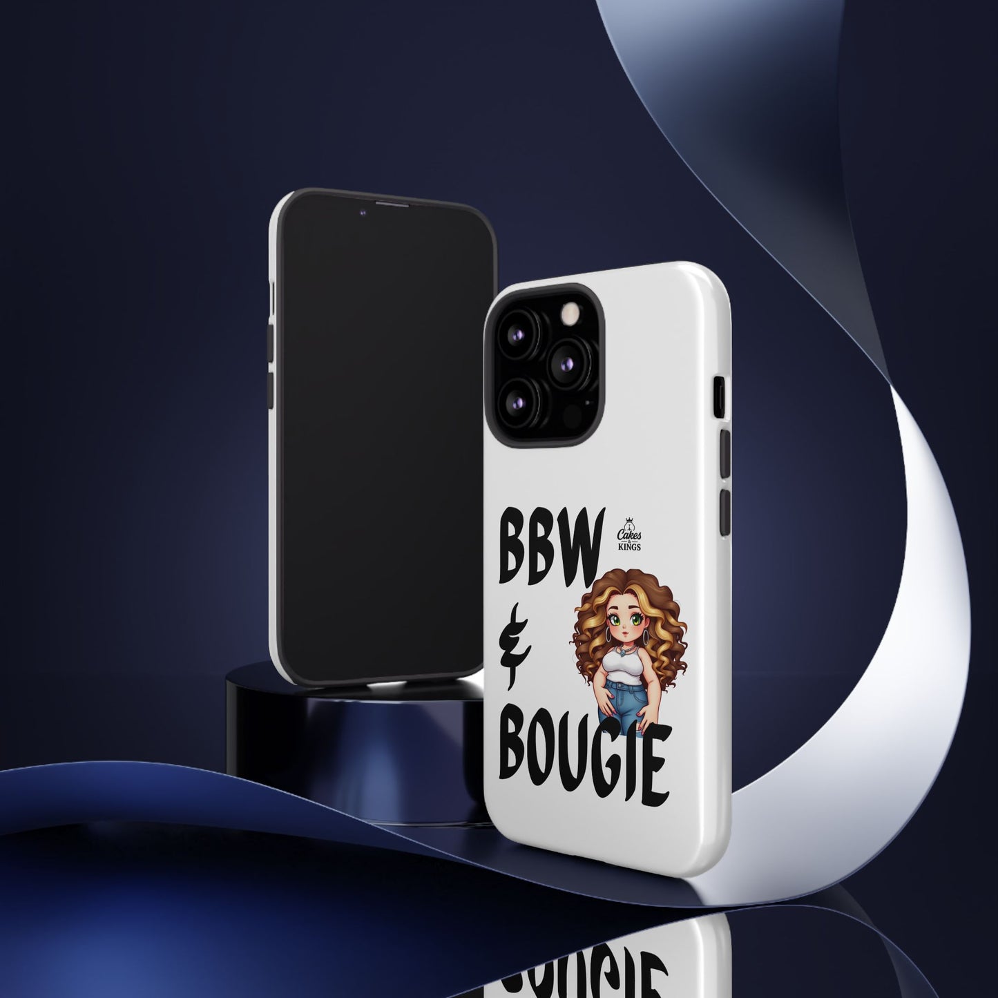 BBW & Bougie Phone Case, Cute Phone Cover for Plus Size Empowerment, Fun Gift for Friends, Motivational Case for Holidays