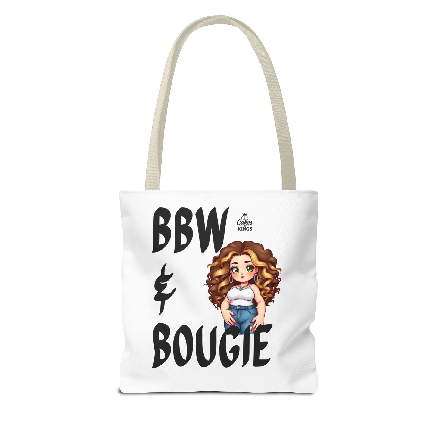 Chic BBW & Bougie Tote Bag for Everyday Use, Stylish Shopping, Gift for Her, Fashion Accessory, Cute Graphic Bag