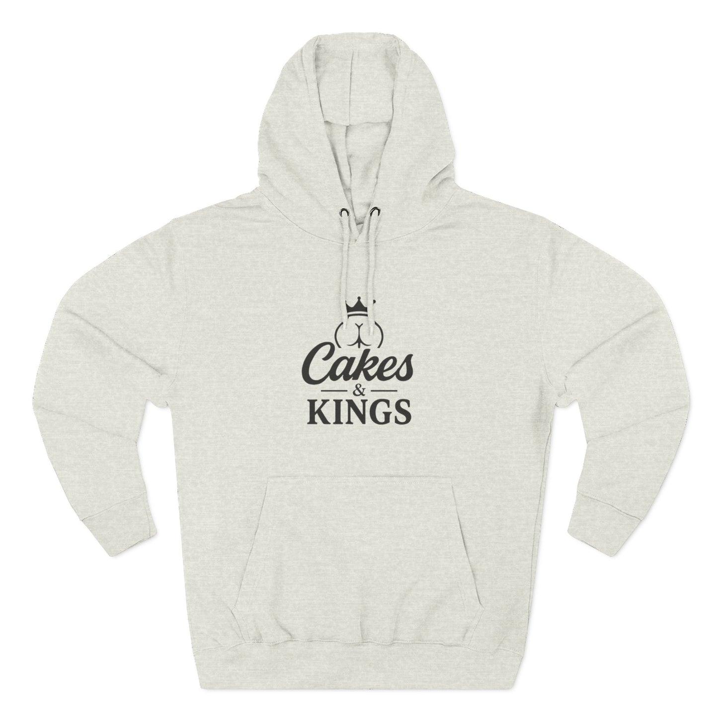 Cakes & Kings Fleece Hoodie, Funny Hoodie, King of the Cakes Apparel, Humor Gift, Baking Enthusiast Clothing