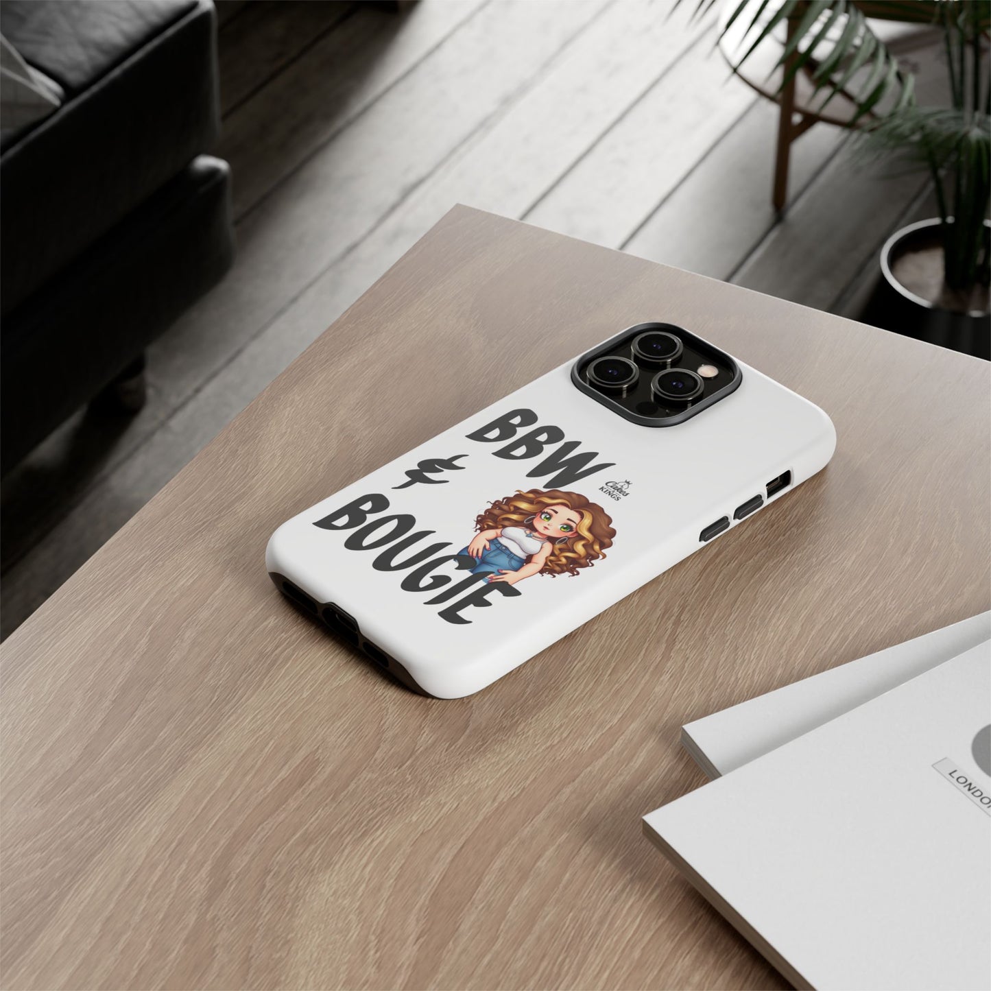 BBW & Bougie Phone Case, Cute Phone Cover for Plus Size Empowerment, Fun Gift for Friends, Motivational Case for Holidays