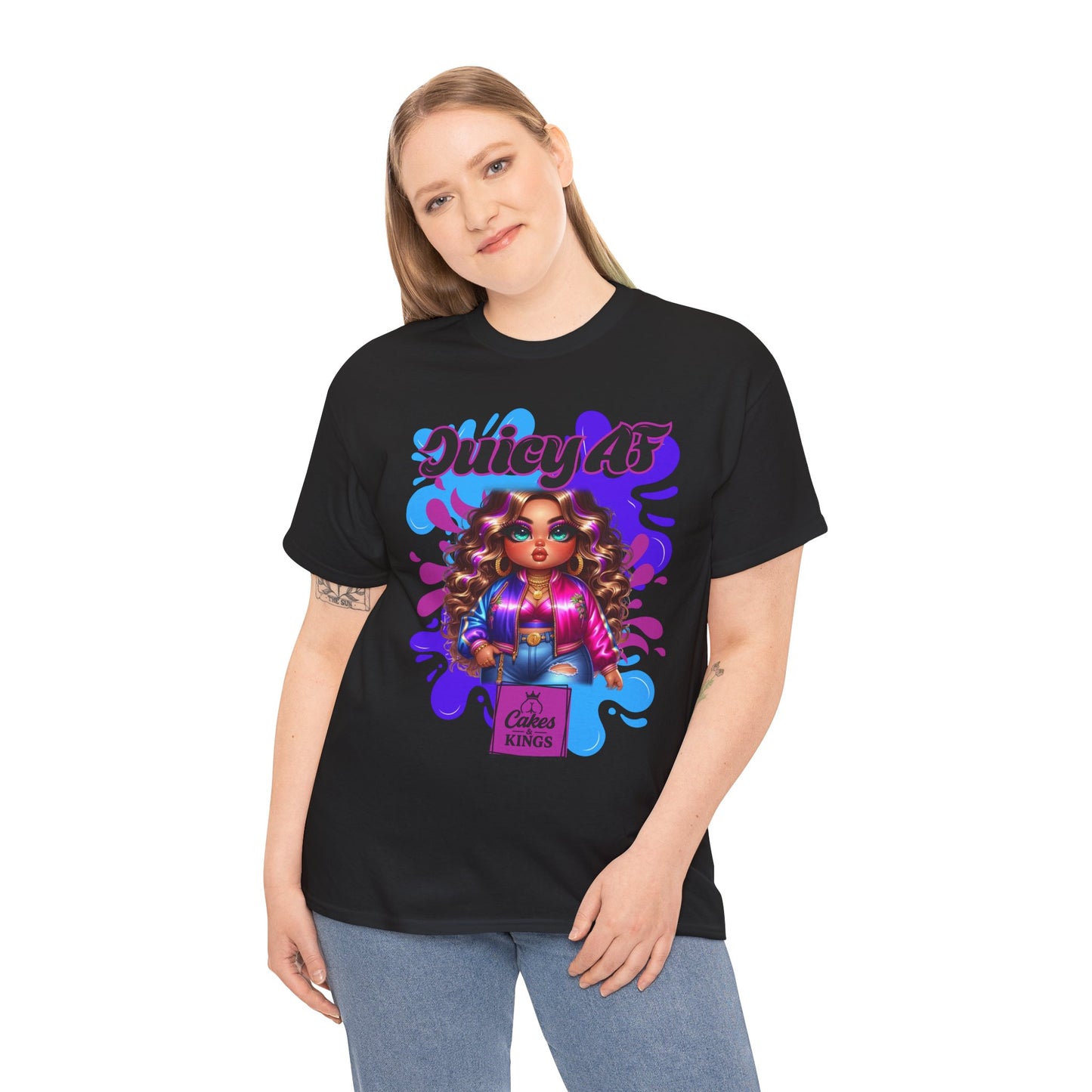 Juicy AF Graphic Tee, Fun Unisex T-Shirt for Everyday Wear, Gifts for Friends, Birthday Celebration, Fashion Statement, Streetwear Style
