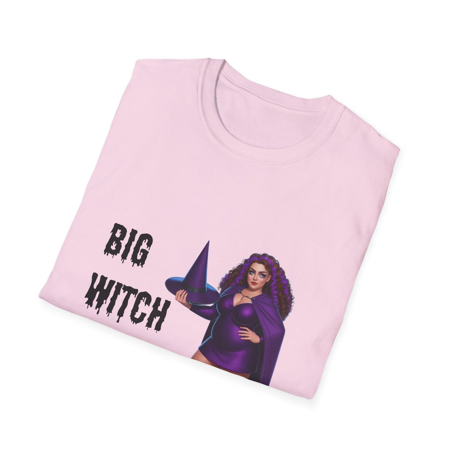 Big Witch Energy Unisex Softstyle T-Shirt, Witchy Tee, Halloween Shirt, Gift for Witches, Cozy Graphic Tee, Empowering Casual Wear