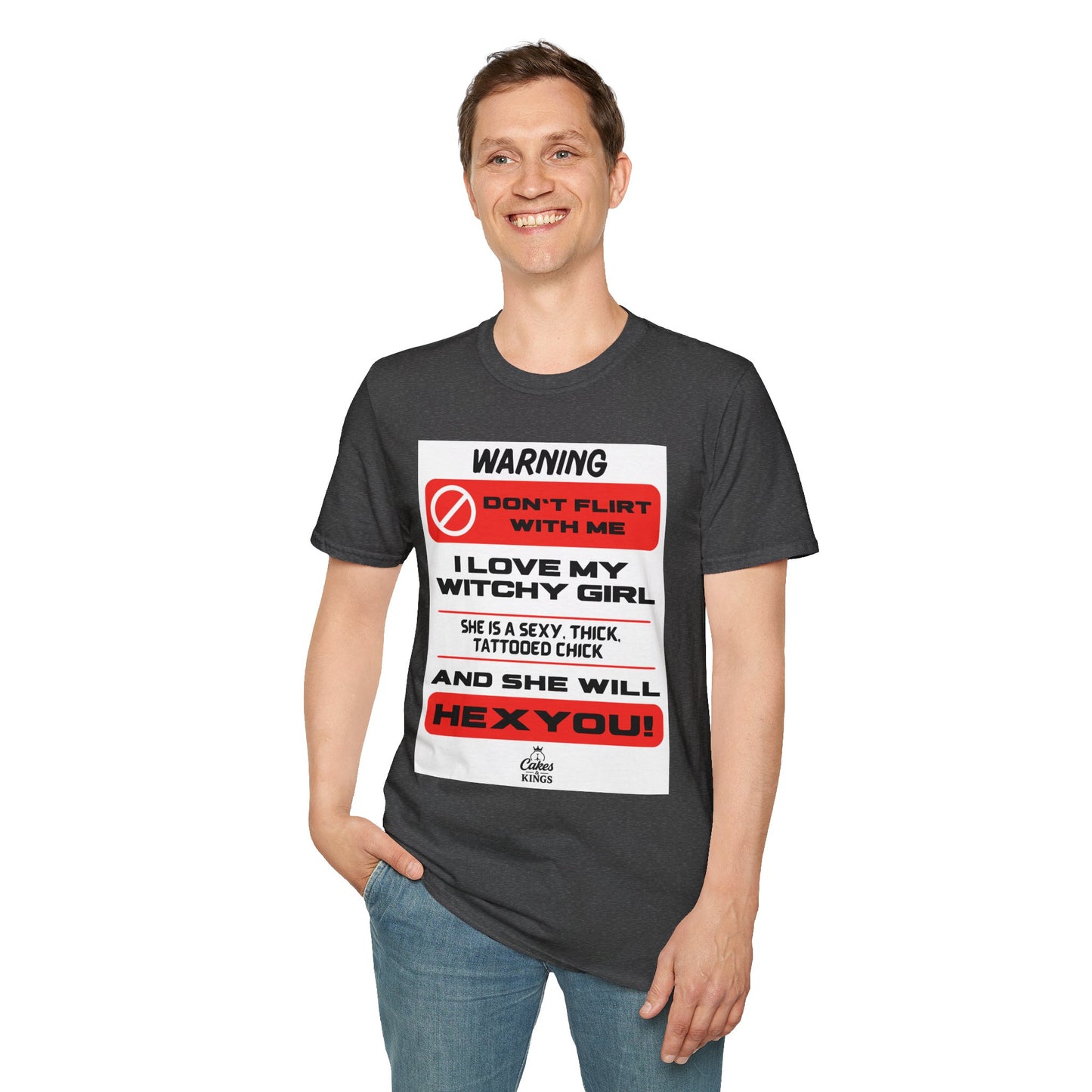 Warning Witchy Girl T-Shirt | Unisex Softstyle Tee, Funny Graphic T-Shirt, Halloween Apparel, Gift for Him, Unique Statement Shirt