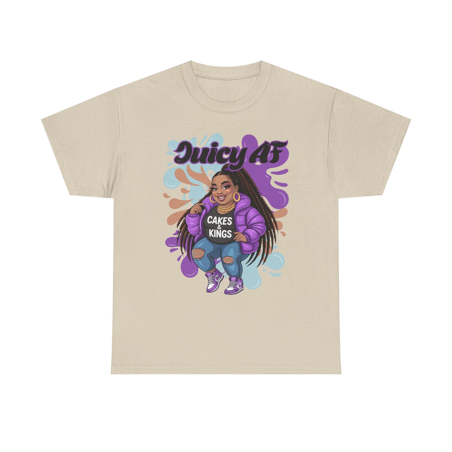 Juicy AS Heavy Cotton Tee, Funny Graphic Tee, plus-size shirt, casual wear, unique gift, trendy apparel