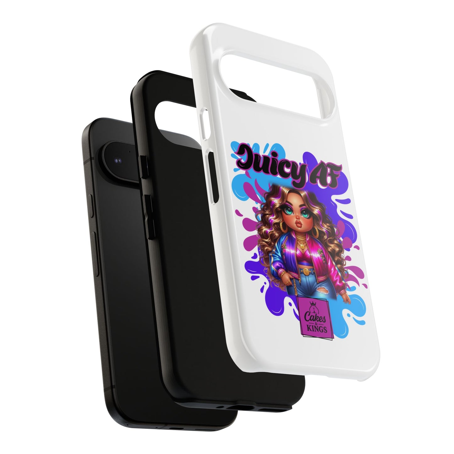 Juicy AF Phone Case, Trendy Phone Cover, Stylish Smartphone Accessory, Unique Gift for Her, Fun Pop Art Case