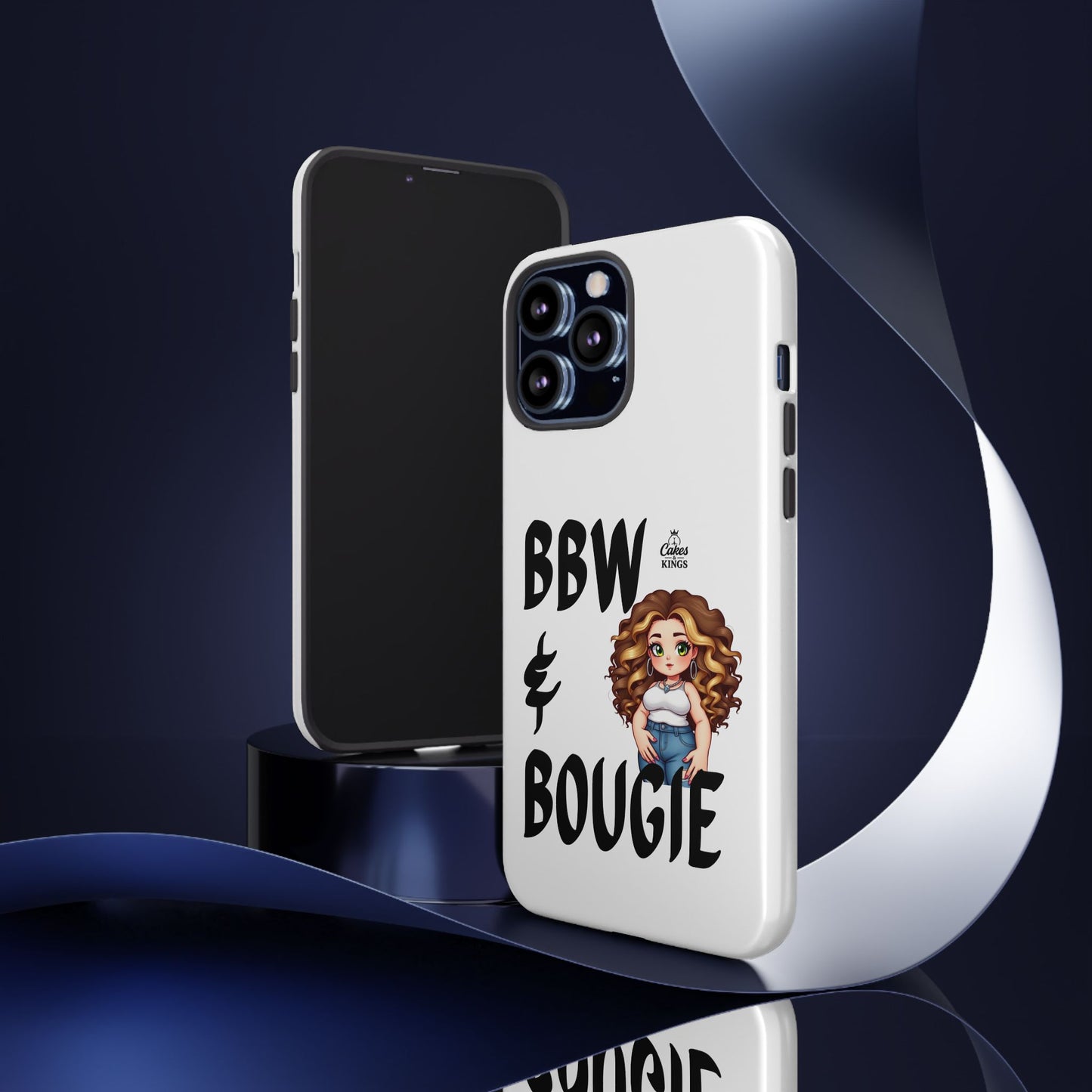 BBW & Bougie Phone Case, Cute Phone Cover for Plus Size Empowerment, Fun Gift for Friends, Motivational Case for Holidays