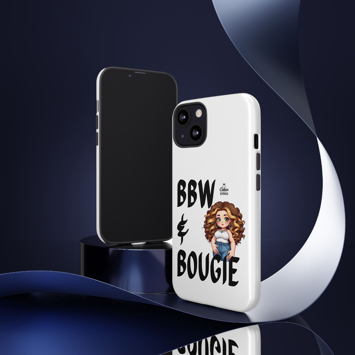 BBW & Bougie Phone Case, Cute Phone Cover for Plus Size Empowerment, Fun Gift for Friends, Motivational Case for Holidays