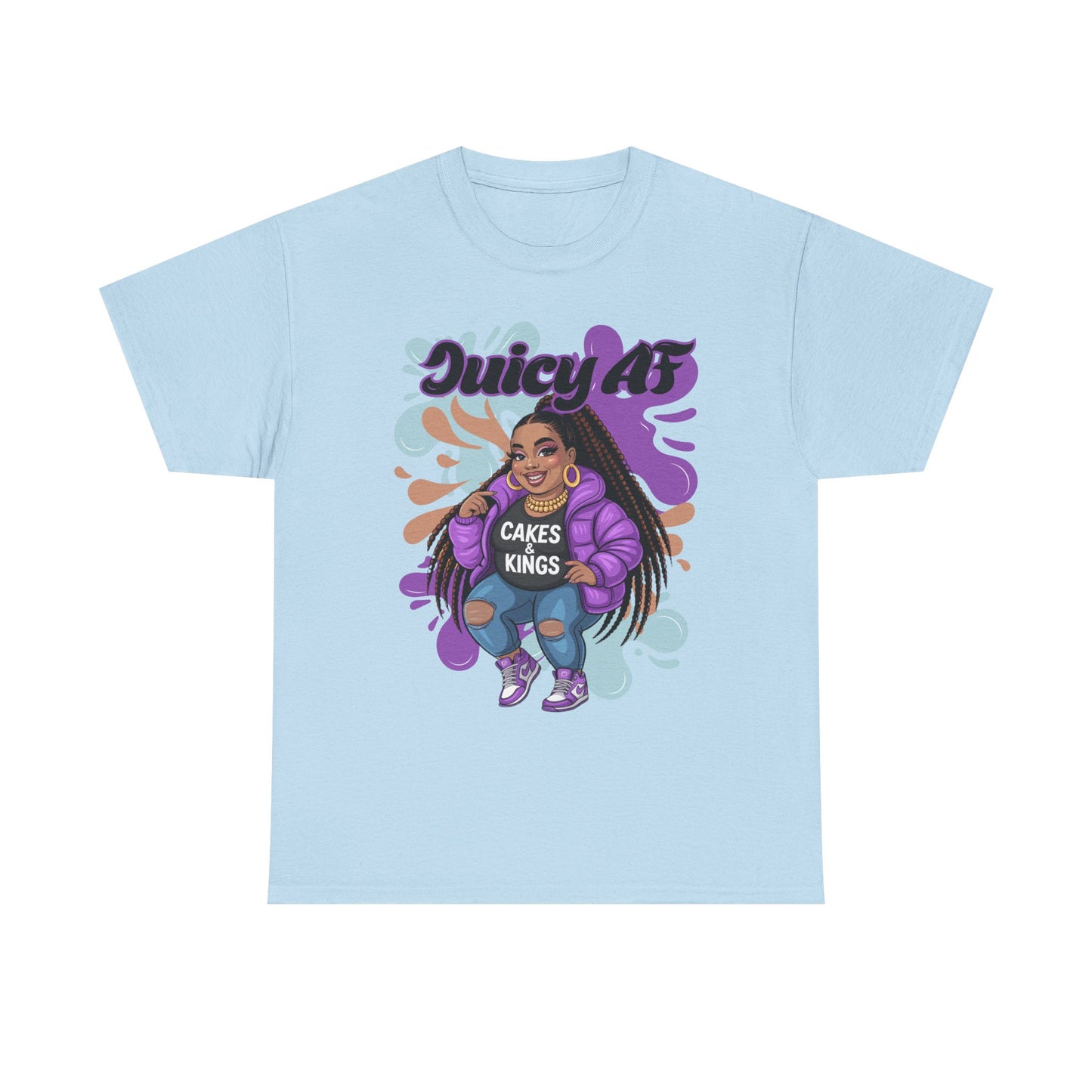 Juicy AS Heavy Cotton Tee, Funny Graphic Tee, plus-size shirt, casual wear, unique gift, trendy apparel