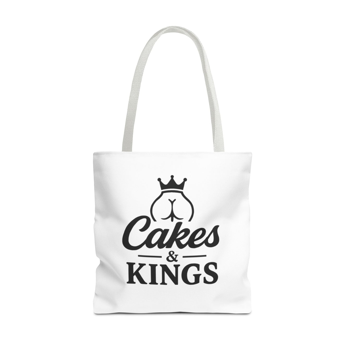 Cakes & Kings Tote Bag, Stylish Reusable Bag, Gift for Bakers, Travel Tote, Eco-Friendly Shopping Bag, Fun Kitchen Accessory