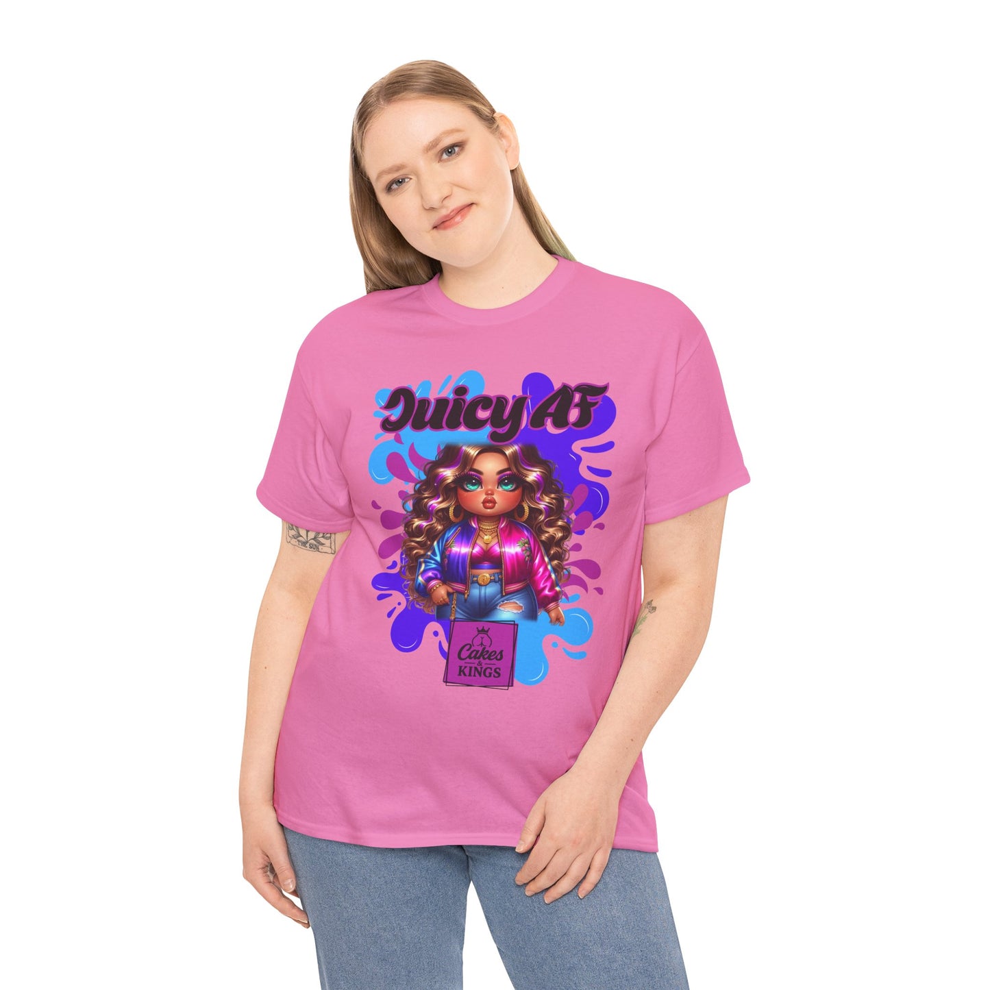 Juicy AF Graphic Tee, Fun Unisex T-Shirt for Everyday Wear, Gifts for Friends, Birthday Celebration, Fashion Statement, Streetwear Style