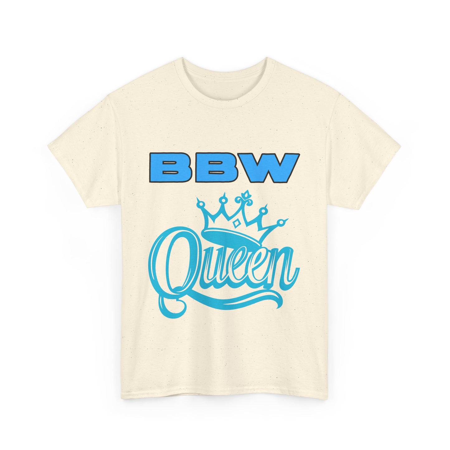 BBW Queen Unisex Heavy Cotton Tee | Fun Shirt for BBW Lovers, Gift for Foodies, Summer Barbecue, Casual Wear, Birthday Celebration