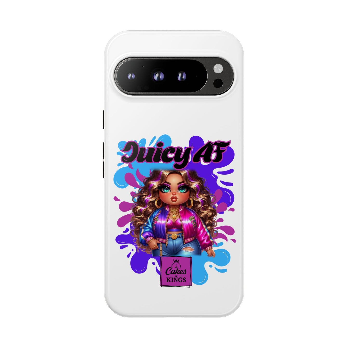 Juicy AF Phone Case, Trendy Phone Cover, Stylish Smartphone Accessory, Unique Gift for Her, Fun Pop Art Case