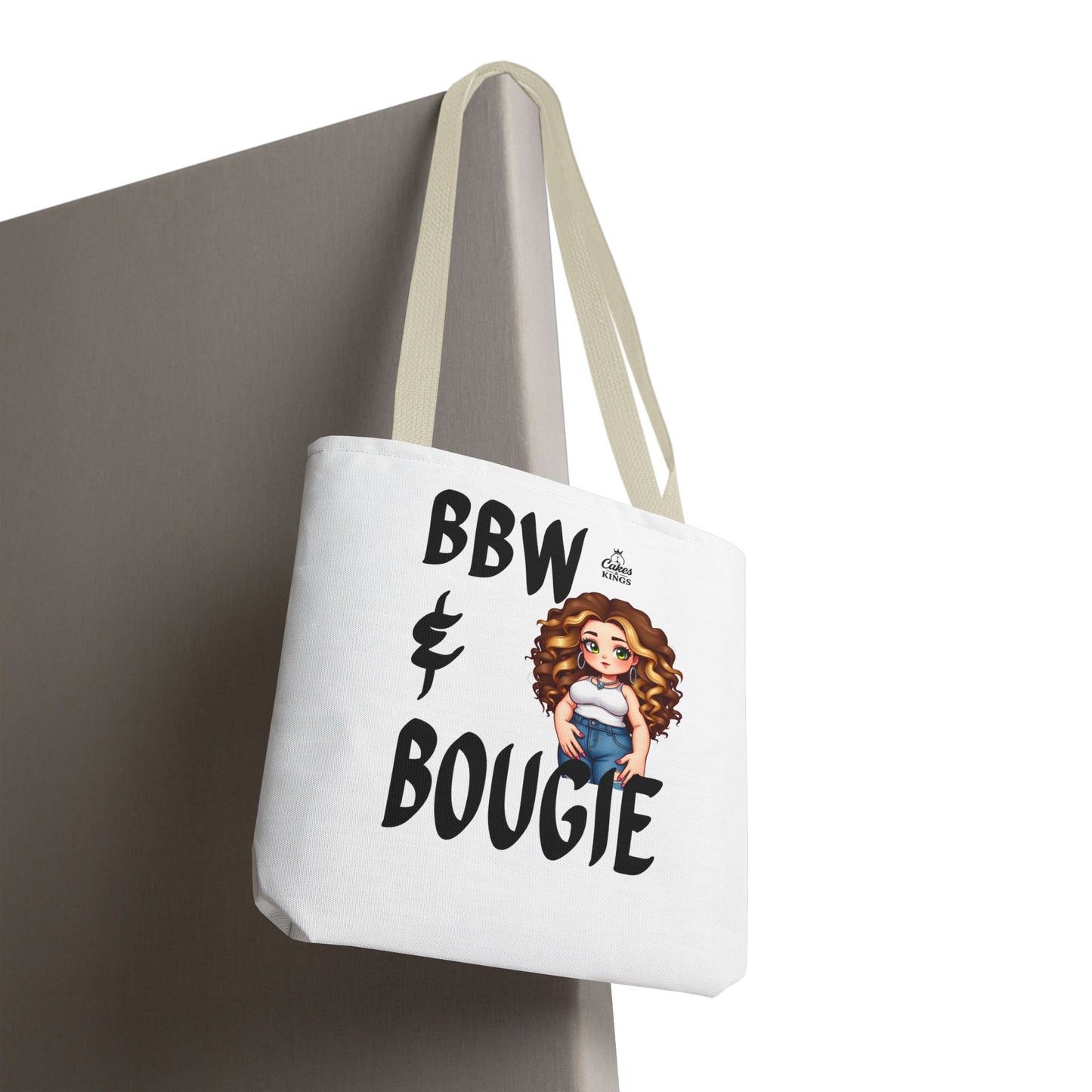 Chic BBW & Bougie Tote Bag for Everyday Use, Stylish Shopping, Gift for Her, Fashion Accessory, Cute Graphic Bag