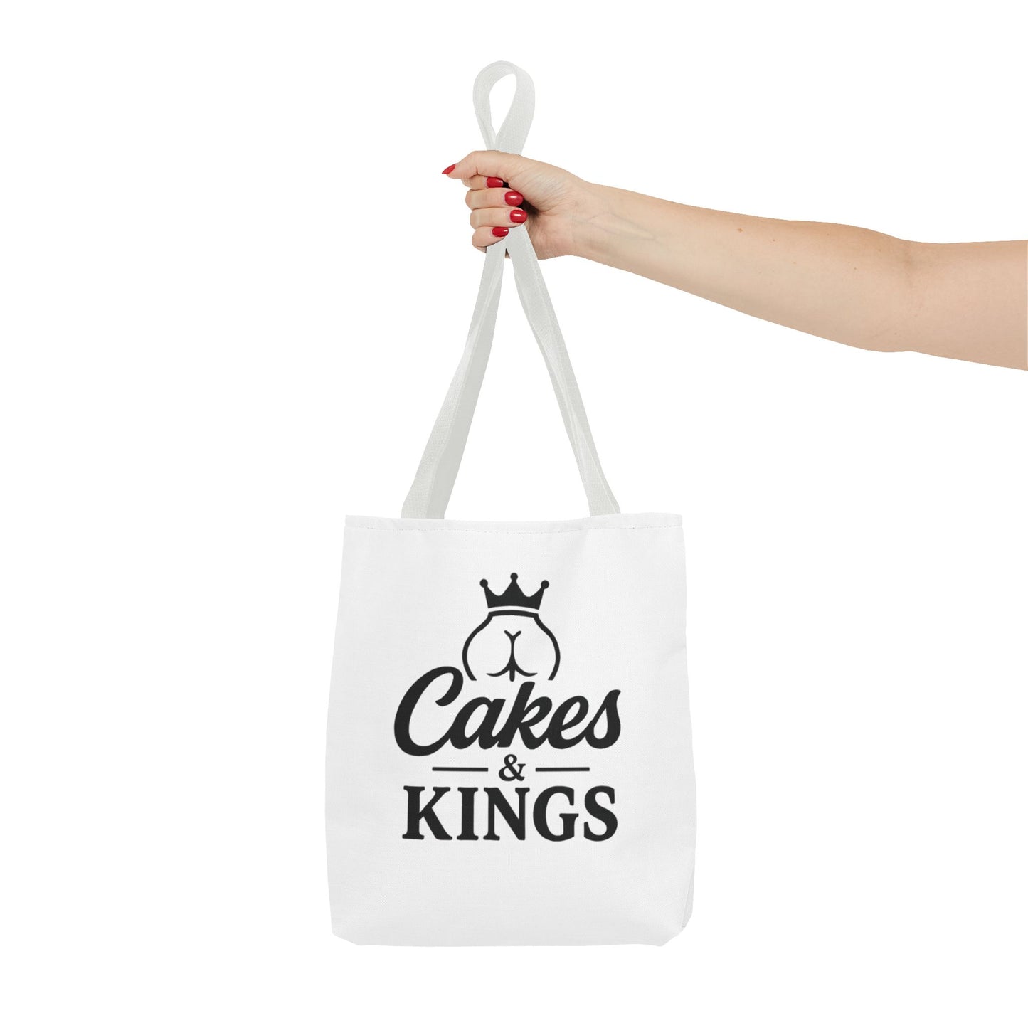 Cakes & Kings Tote Bag, Stylish Reusable Bag, Gift for Bakers, Travel Tote, Eco-Friendly Shopping Bag, Fun Kitchen Accessory