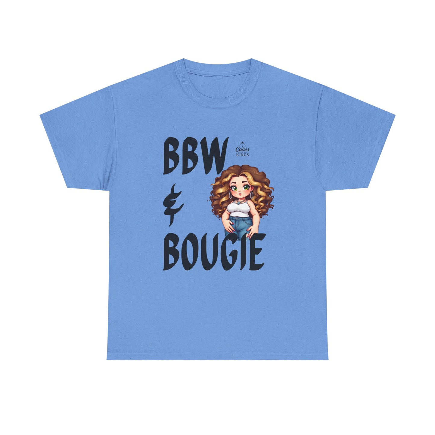 Chic BBW & Bougie Tee | Unisex Heavy Cotton Shirt, Plus-Size Fashion, Trendy Streetwear, Gift for Her, Casual Everyday Wear