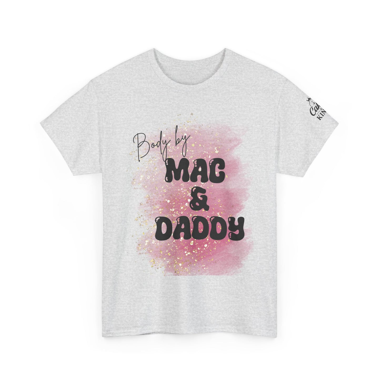 Body by Mac & Daddy - Unisex Heavy Cotton Tee, Casual Shirt, Gift for Him/Her, Summer Outfit, Funny T-Shirt, Trendy Fashion