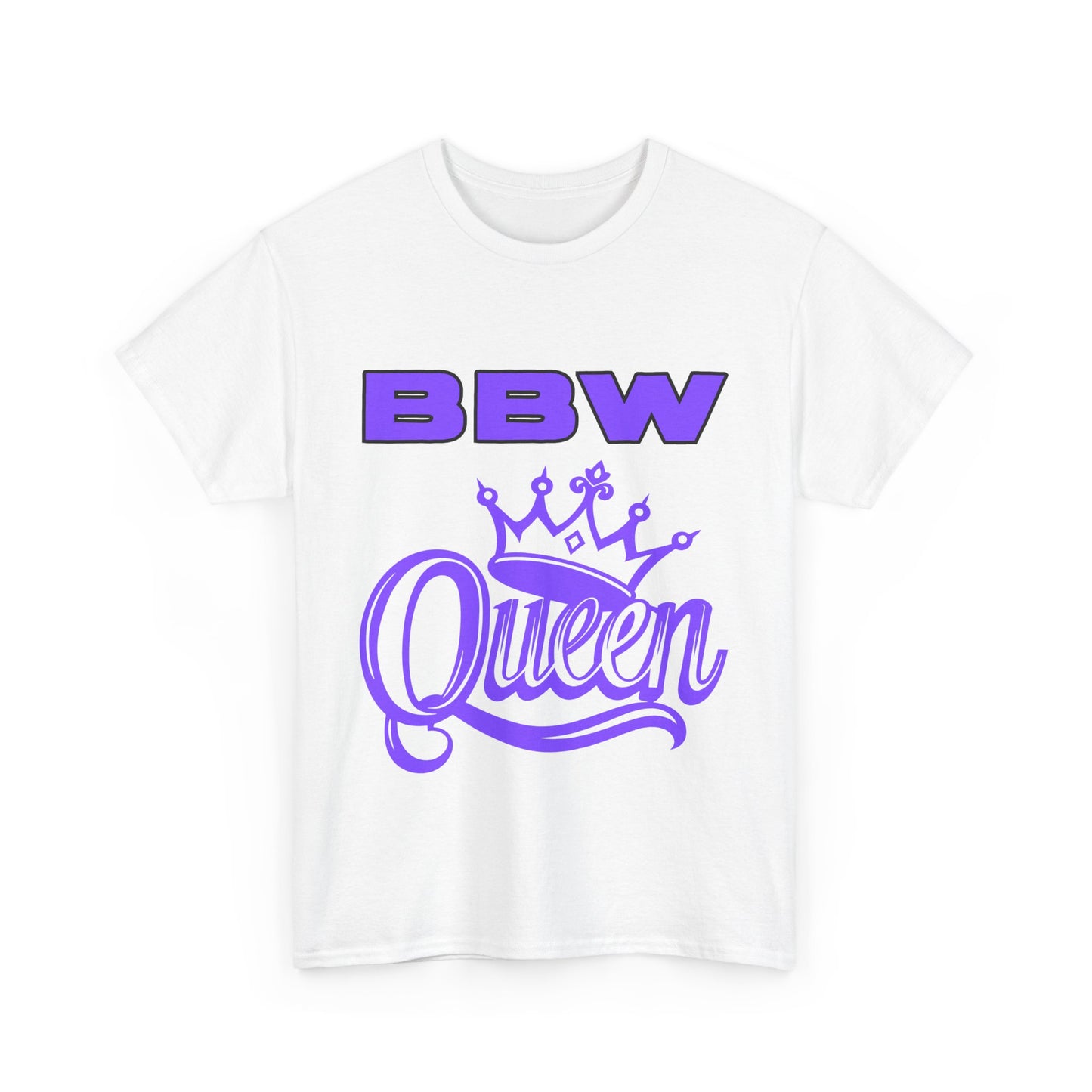 BBW Queen Unisex Heavy Cotton Tee, Birthday Gifts, Casual Wear, Everyday Comfort