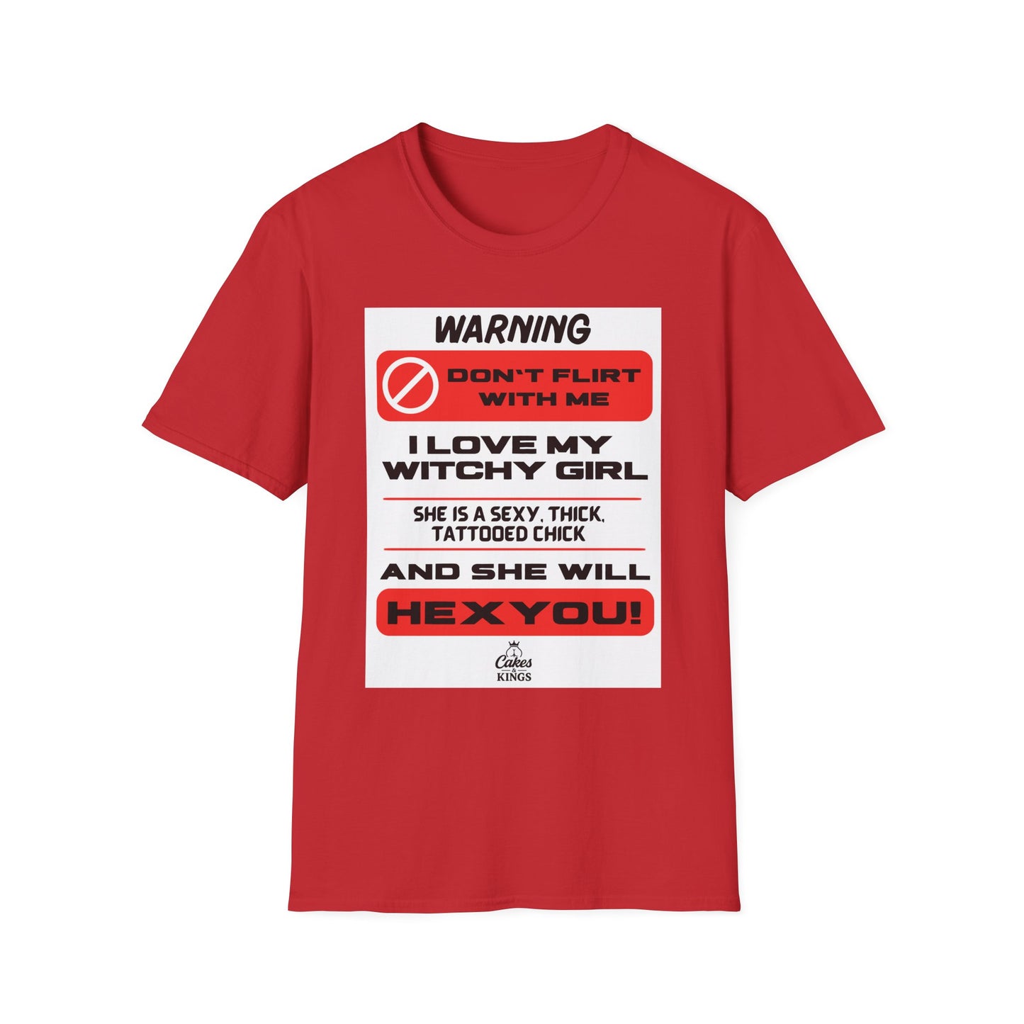 Warning Witchy Girl T-Shirt | Unisex Softstyle Tee, Funny Graphic T-Shirt, Halloween Apparel, Gift for Him, Unique Statement Shirt