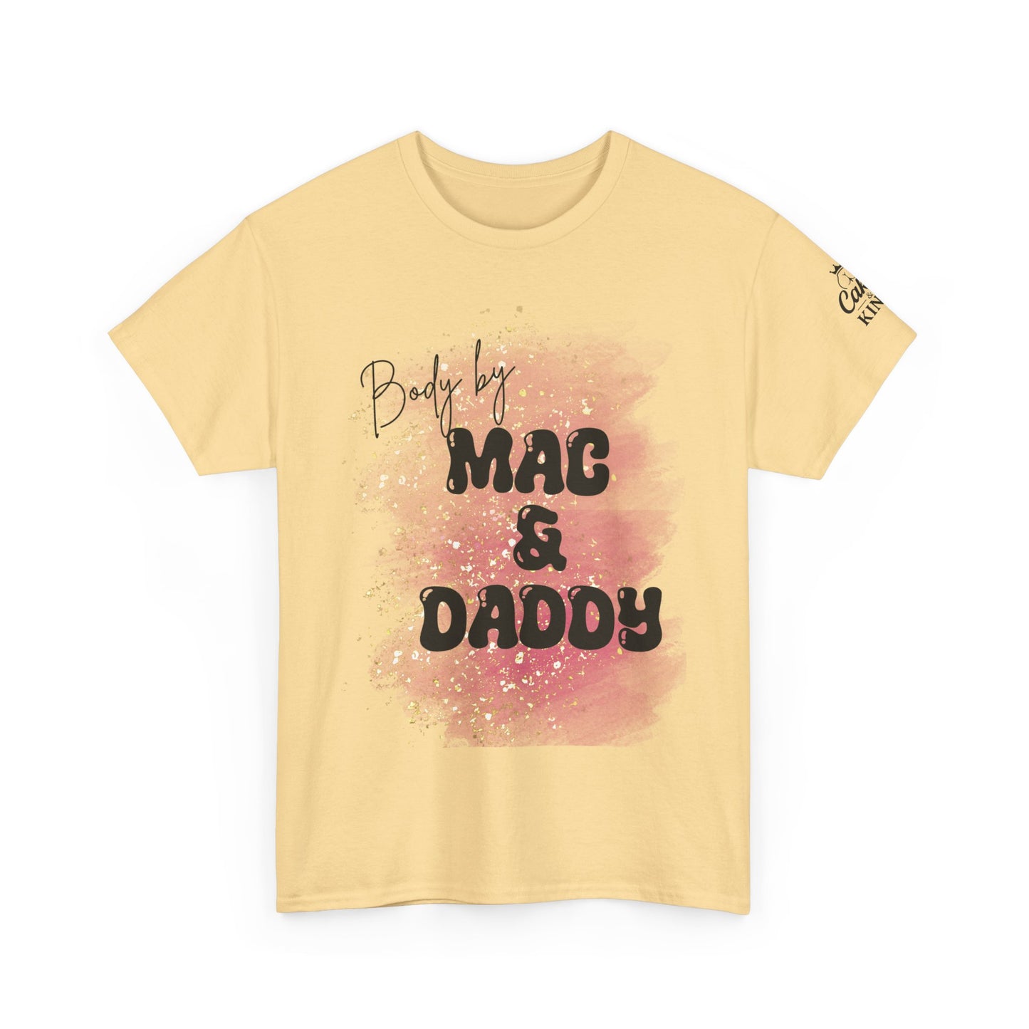 Body by Mac & Daddy - Unisex Heavy Cotton Tee, Casual Shirt, Gift for Him/Her, Summer Outfit, Funny T-Shirt, Trendy Fashion
