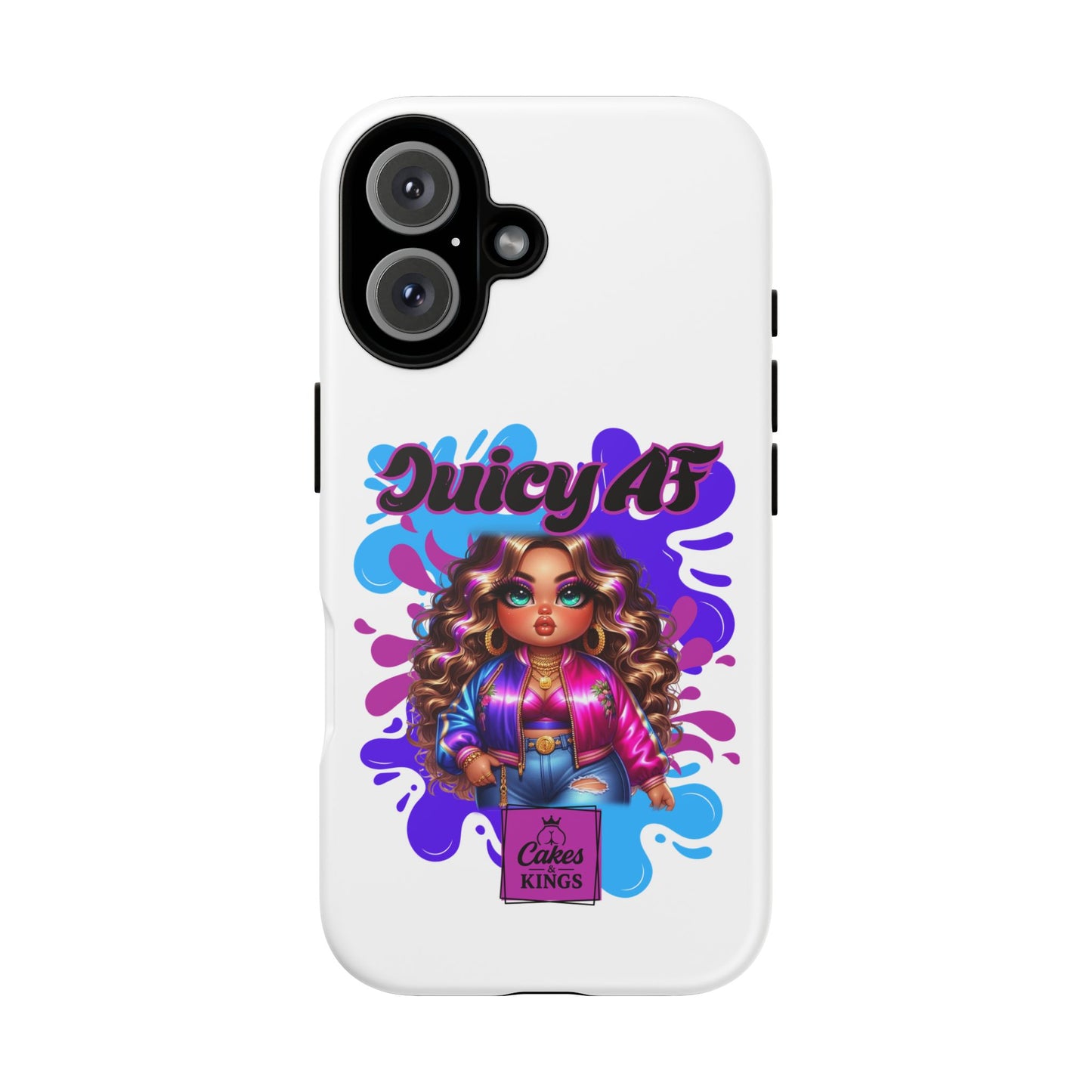 Juicy AF Phone Case, Trendy Phone Cover, Stylish Smartphone Accessory, Unique Gift for Her, Fun Pop Art Case