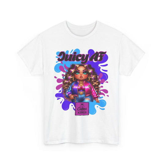 Juicy AF Graphic Tee, Fun Unisex T-Shirt for Everyday Wear, Gifts for Friends, Birthday Celebration, Fashion Statement, Streetwear Style