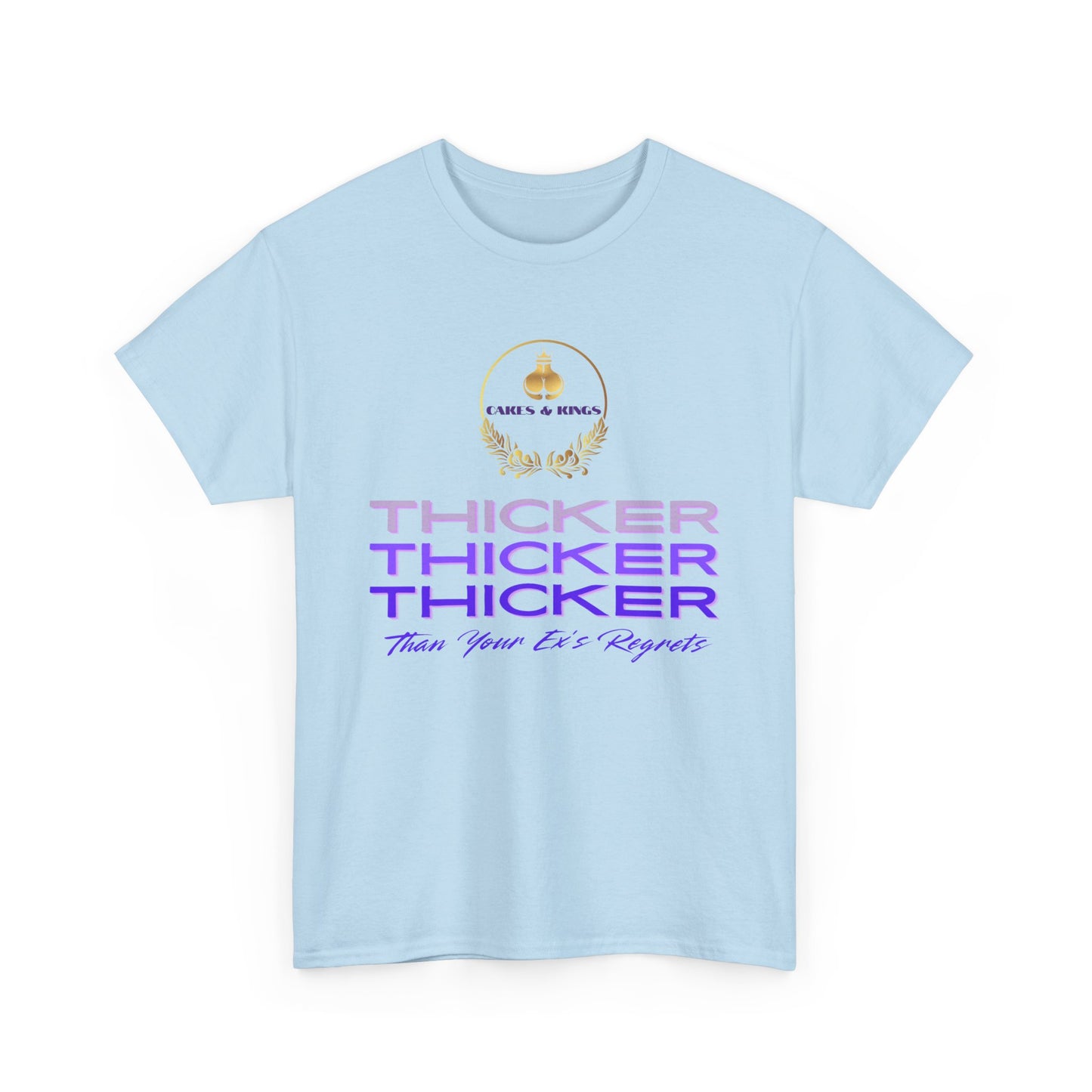 Thicker Than Your Ex T-Shirt, Unisex Heavy Cotton Tee, Funny Graphic Tee, Casual Wear, Gifts for Friends, Birthday Gift, Humor Apparel