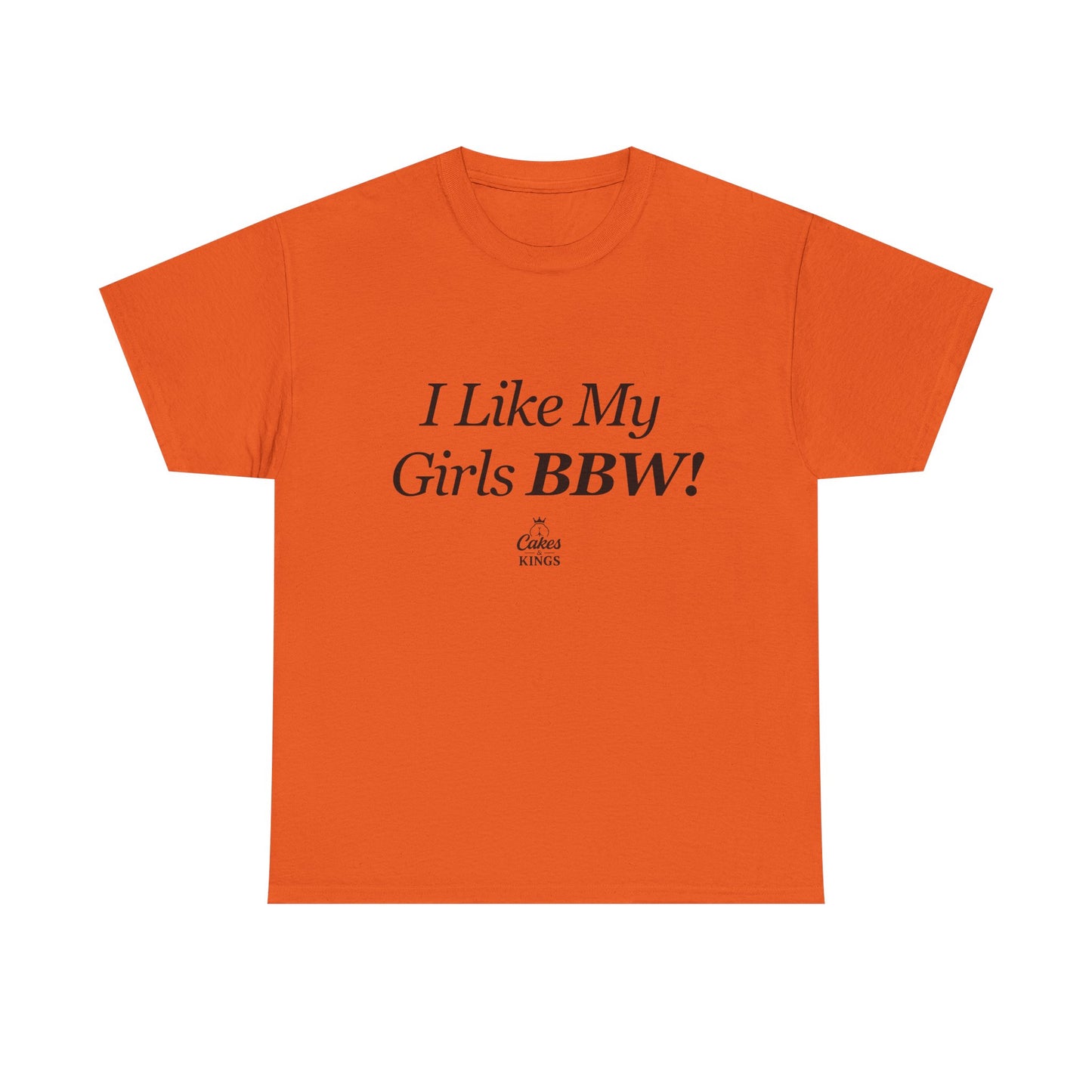 I Like My Girls BBW Unisex Heavy Cotton Tee, Funny T-Shirt, Casual Wear, Gift for Her, LGBTQ+ Pride, Statement Shirt