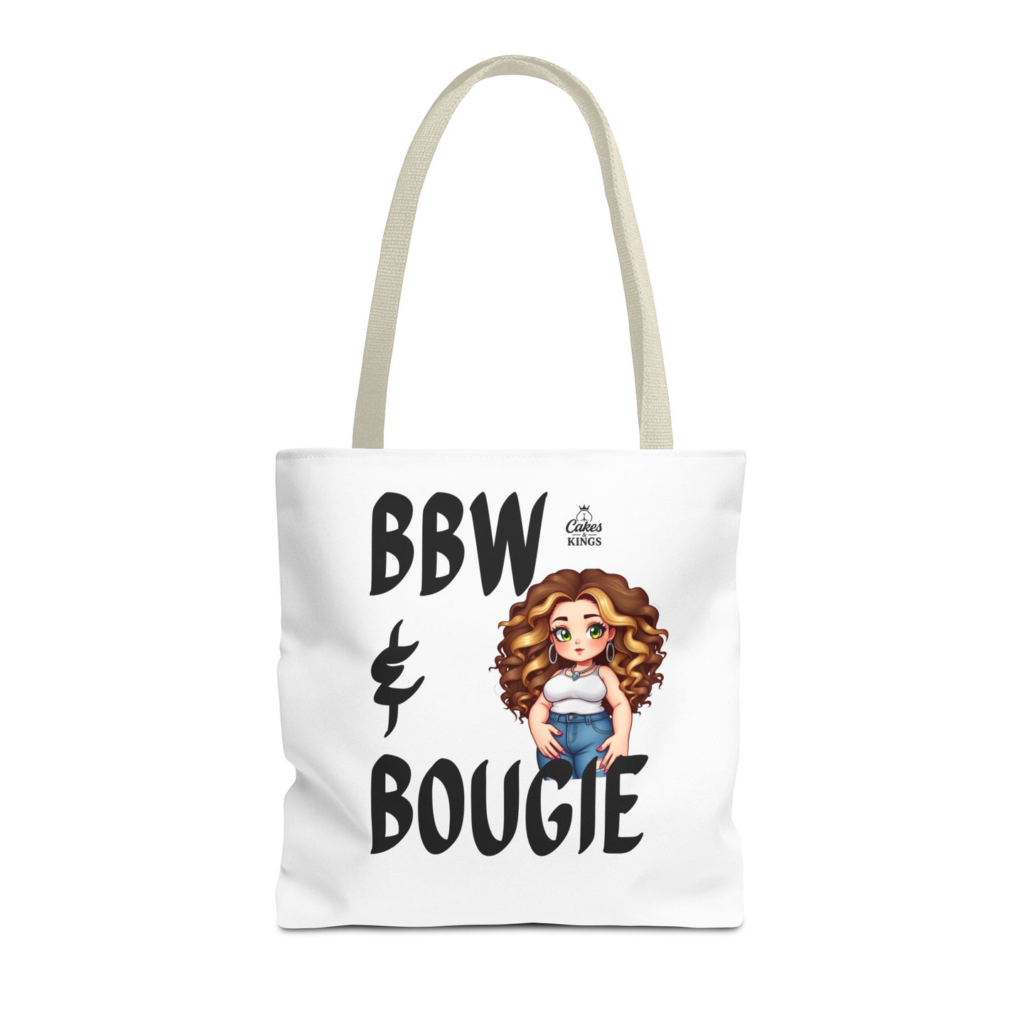 Chic BBW & Bougie Tote Bag for Everyday Use, Stylish Shopping, Gift for Her, Fashion Accessory, Cute Graphic Bag