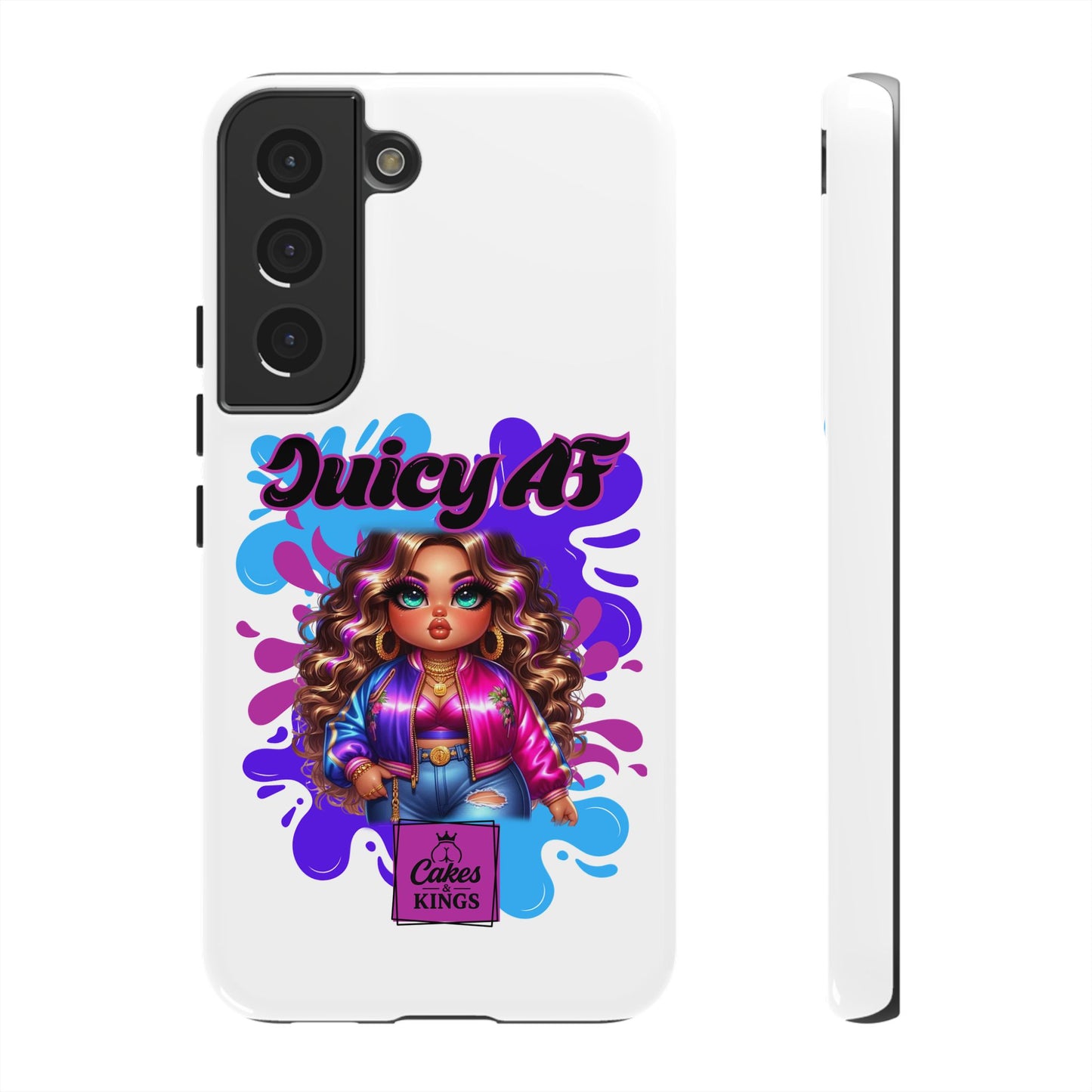 Juicy AF Phone Case, Trendy Phone Cover, Stylish Smartphone Accessory, Unique Gift for Her, Fun Pop Art Case