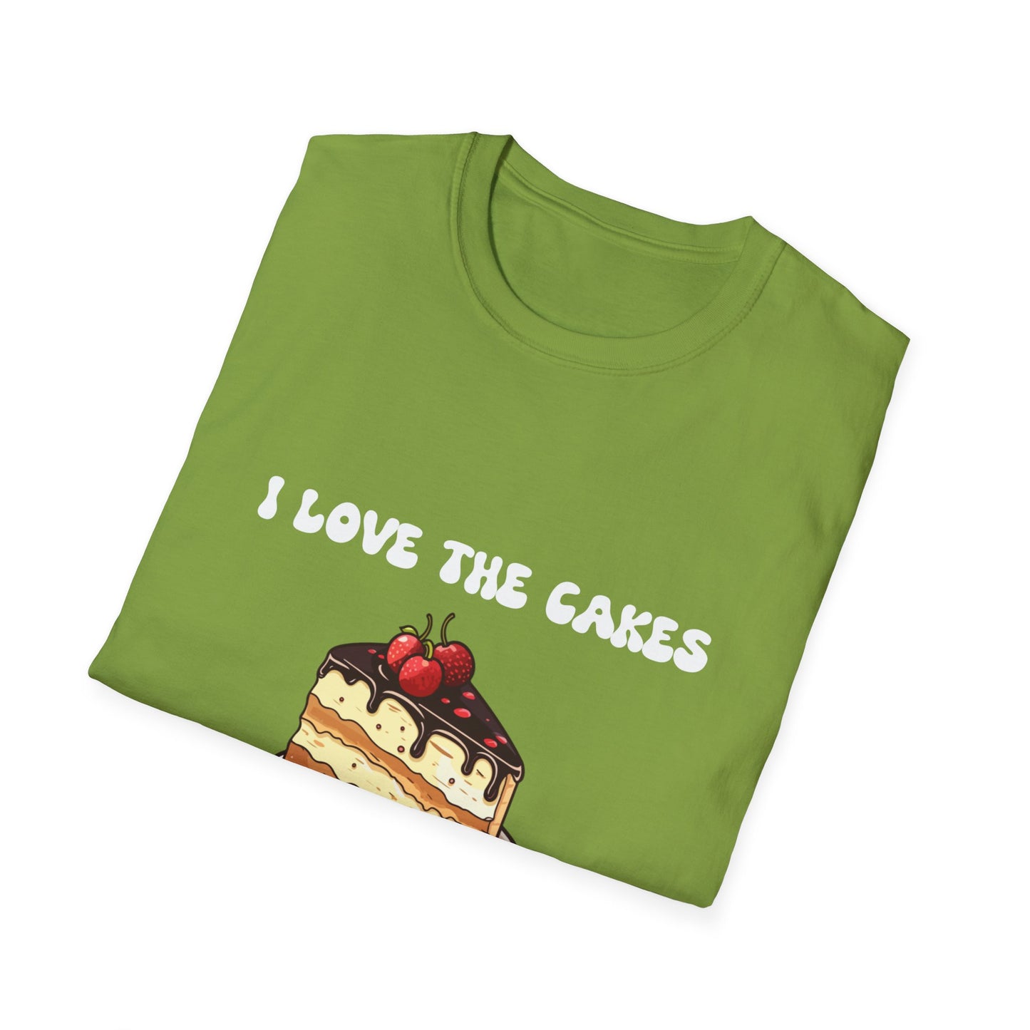 Cake Lovers' Unisex T-Shirt, I Love the Cakes Tee, Dessert Lover Gift, Birthday Celebration Apparel, Gift for Foodies, Sweet Treats Shirt