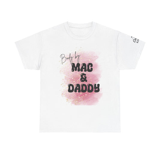 Body by Mac & Daddy - Unisex Heavy Cotton Tee, Casual Shirt, Gift for Him/Her, Summer Outfit, Funny T-Shirt, Trendy Fashion