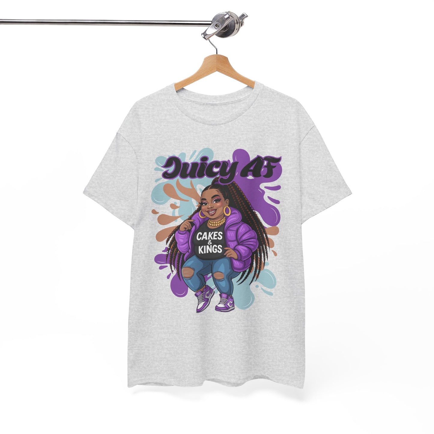 Juicy AS Heavy Cotton Tee, Funny Graphic Tee, plus-size shirt, casual wear, unique gift, trendy apparel