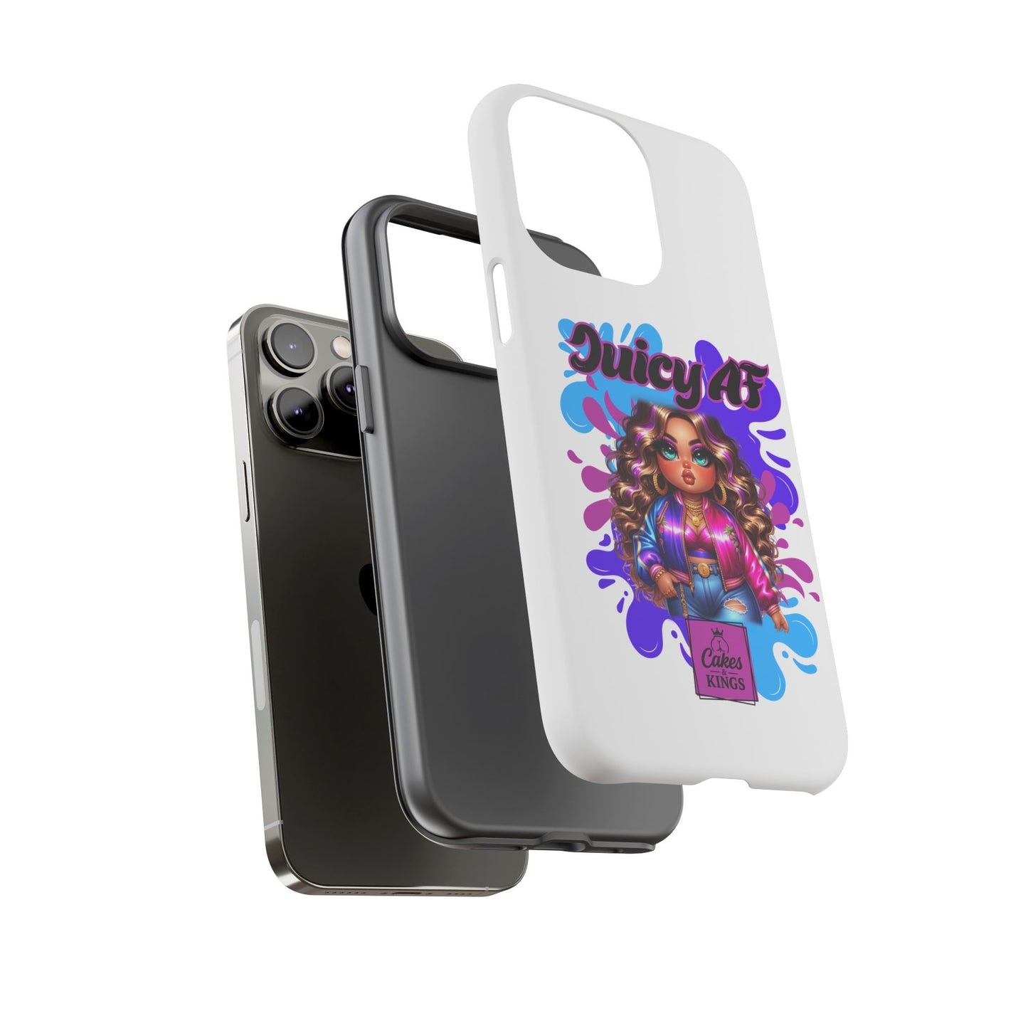 Juicy AF Phone Case, Trendy Phone Cover, Stylish Smartphone Accessory, Unique Gift for Her, Fun Pop Art Case