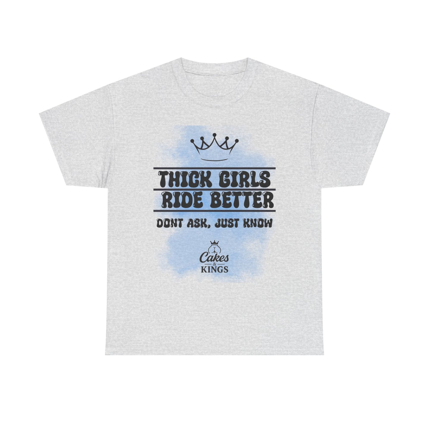 Thick Girls Ride Better Tee | Unisex Cotton Shirt, Funny Graphic Tee, Gift for Her, Casual Wear, Plus Size Fashion, Birthday Gift