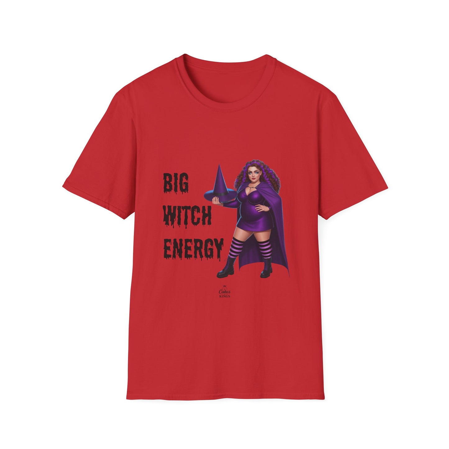 Big Witch Energy Unisex Softstyle T-Shirt, Witchy Tee, Halloween Shirt, Gift for Witches, Cozy Graphic Tee, Empowering Casual Wear