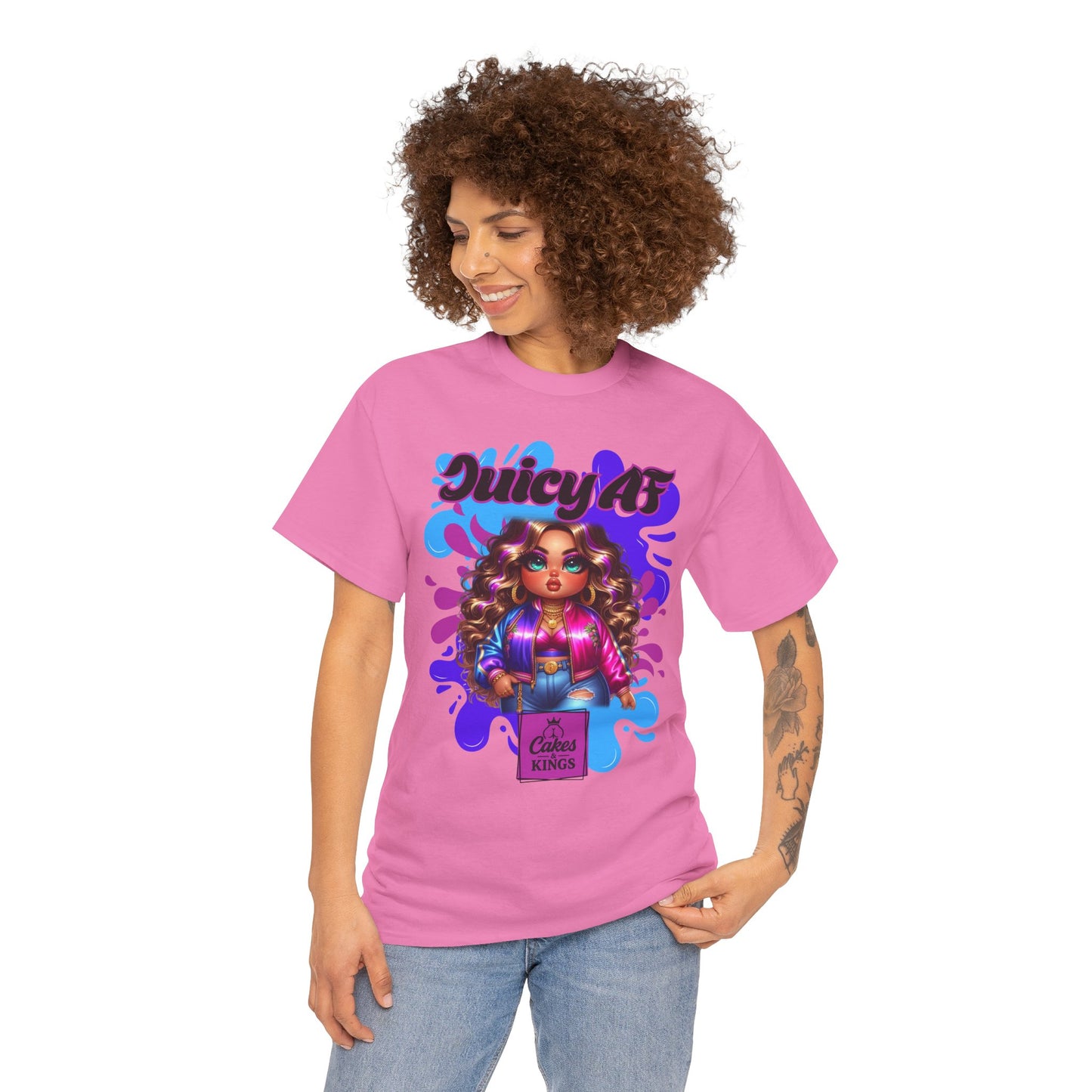 Juicy AF Graphic Tee, Fun Unisex T-Shirt for Everyday Wear, Gifts for Friends, Birthday Celebration, Fashion Statement, Streetwear Style