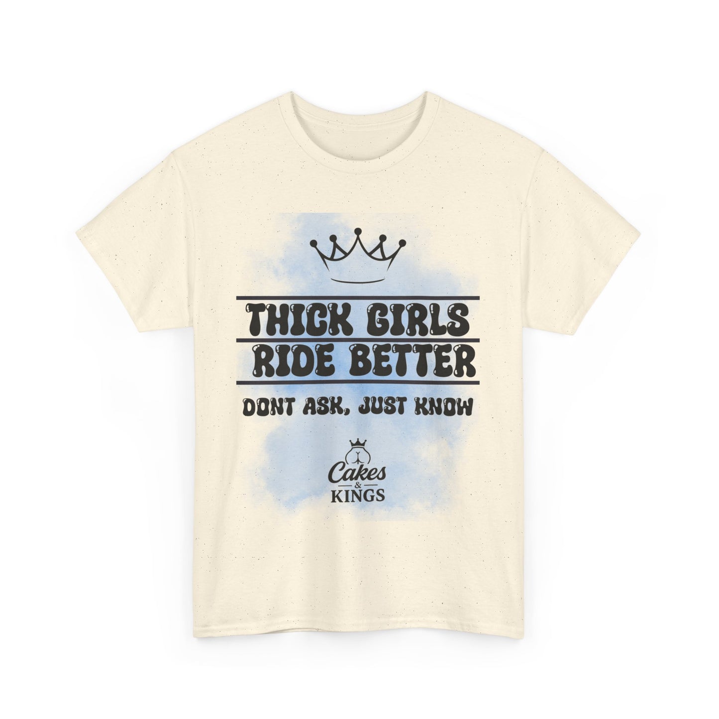 Thick Girls Ride Better Tee | Unisex Cotton Shirt, Funny Graphic Tee, Gift for Her, Casual Wear, Plus Size Fashion, Birthday Gift
