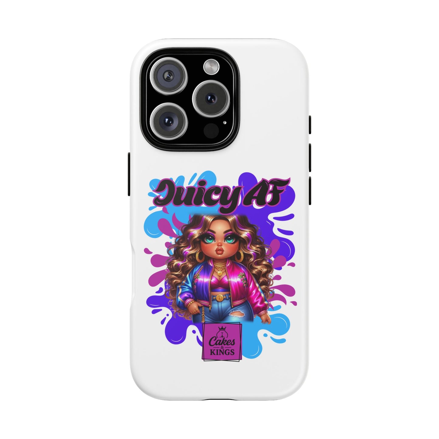 Juicy AF Phone Case, Trendy Phone Cover, Stylish Smartphone Accessory, Unique Gift for Her, Fun Pop Art Case