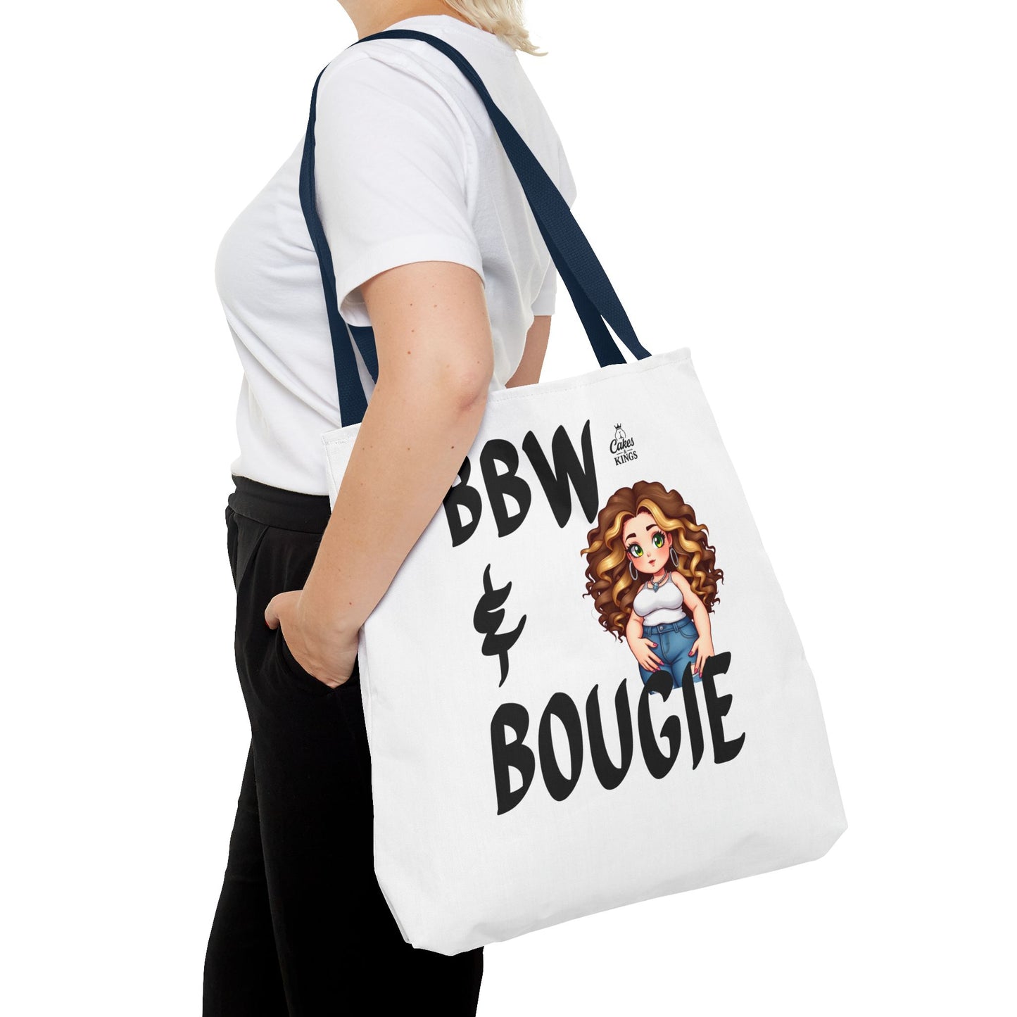 Chic BBW & Bougie Tote Bag for Everyday Use, Stylish Shopping, Gift for Her, Fashion Accessory, Cute Graphic Bag