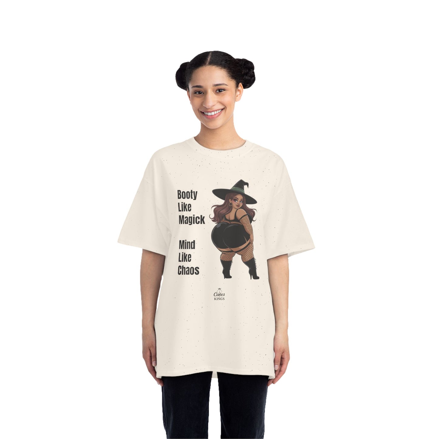 Witchy Graphic Tee, Booty Like Magick T-Shirt, Plus Size Casual Top, Halloween Apparel, Witchy Gift, Magical Humor Shirt