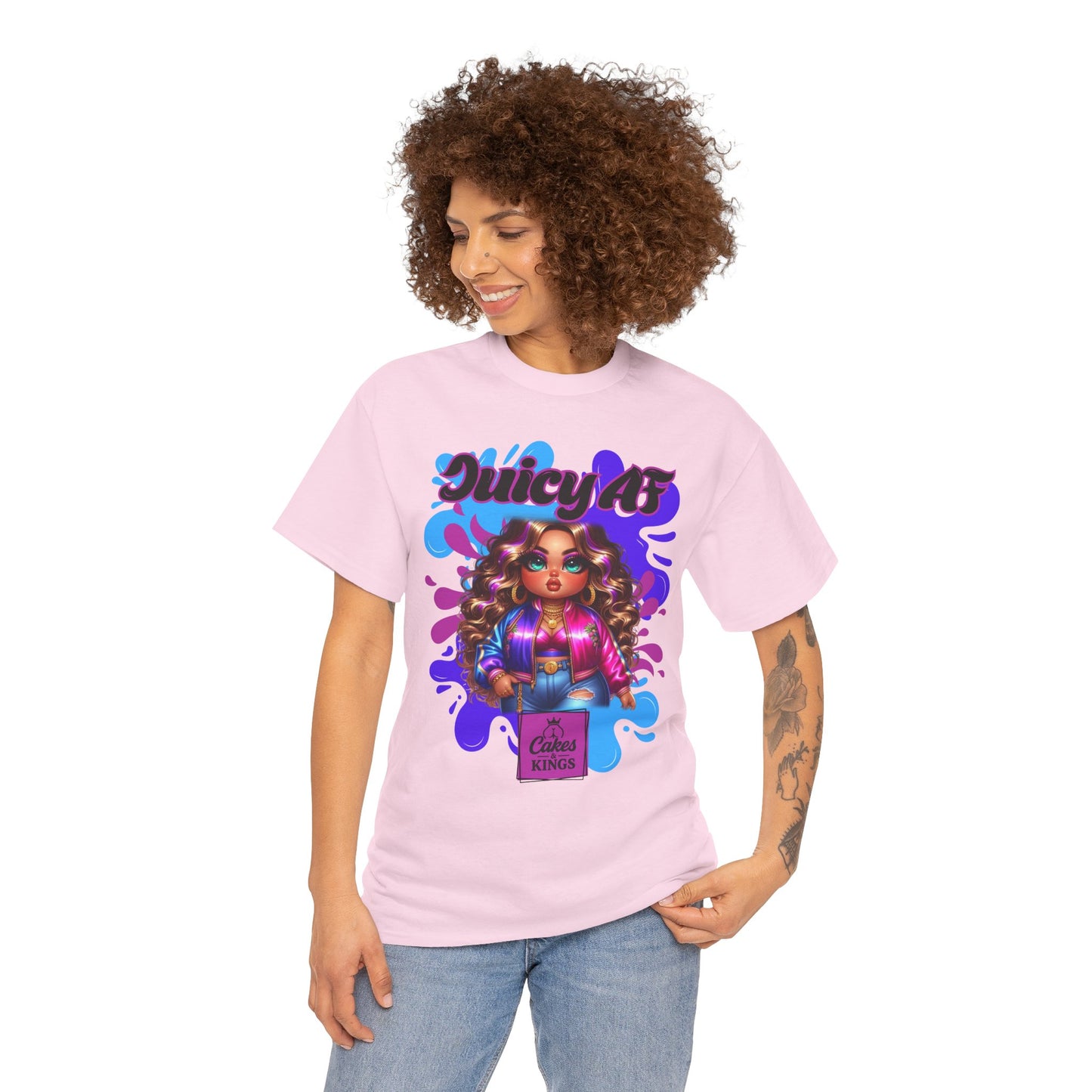 Juicy AF Graphic Tee, Fun Unisex T-Shirt for Everyday Wear, Gifts for Friends, Birthday Celebration, Fashion Statement, Streetwear Style