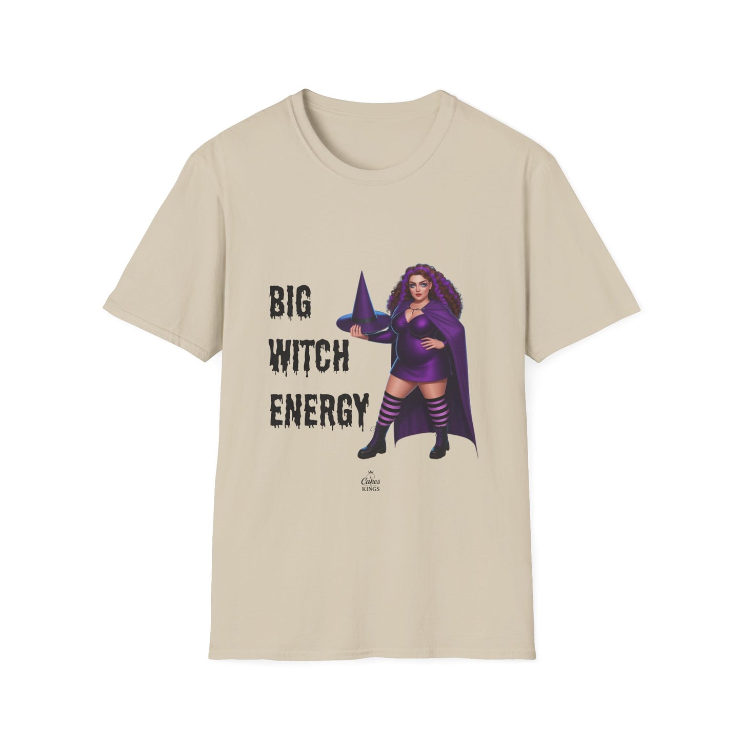 Big Witch Energy Unisex Softstyle T-Shirt, Witchy Tee, Halloween Shirt, Gift for Witches, Cozy Graphic Tee, Empowering Casual Wear