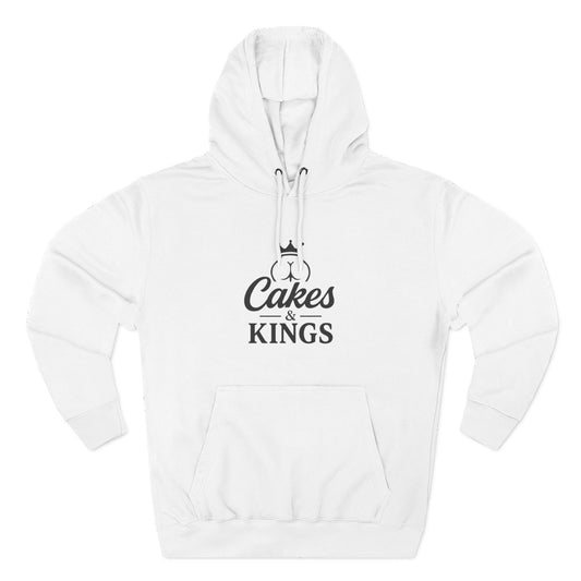 Cakes & Kings Fleece Hoodie, Funny Hoodie, King of the Cakes Apparel, Humor Gift, Baking Enthusiast Clothing