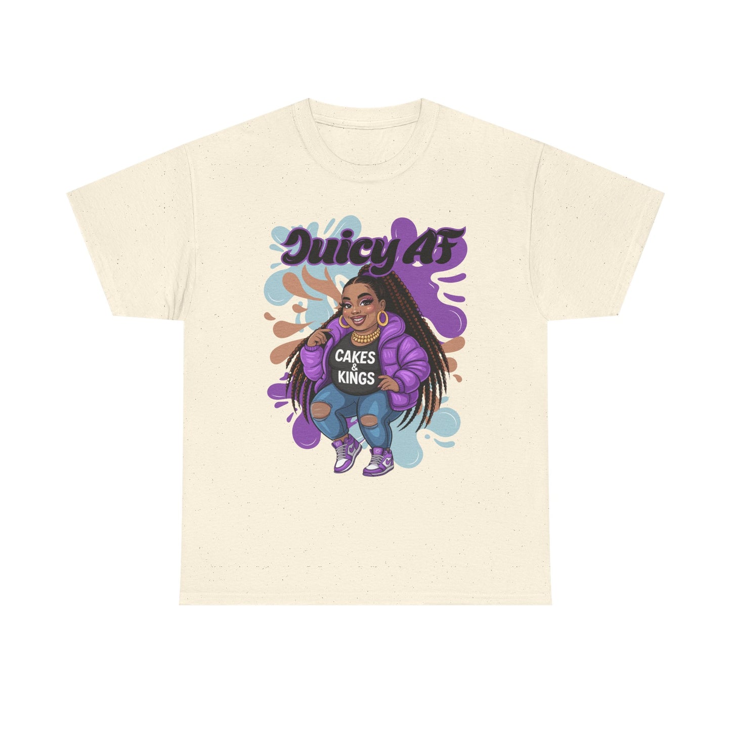 Juicy AS Heavy Cotton Tee, Funny Graphic Tee, plus-size shirt, casual wear, unique gift, trendy apparel