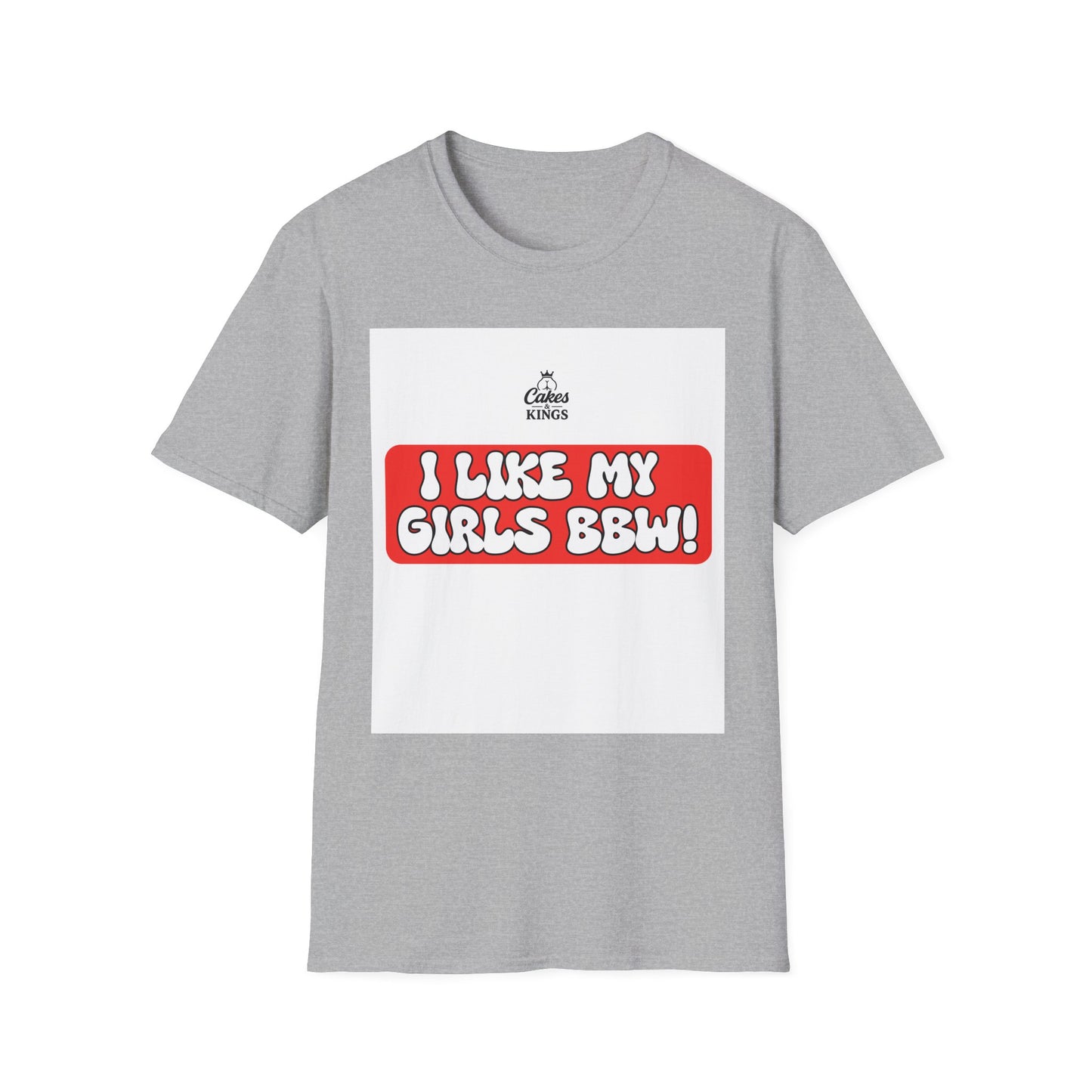 Fun and Playful Unisex Softstyle T-Shirt - 'I Like My Girls BBW' | Casual Wear, Gift for Friends, Humor Tee, Pride Celebration, [...]