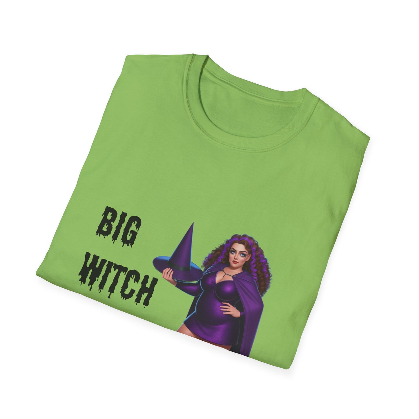 Big Witch Energy Unisex Softstyle T-Shirt, Witchy Tee, Halloween Shirt, Gift for Witches, Cozy Graphic Tee, Empowering Casual Wear