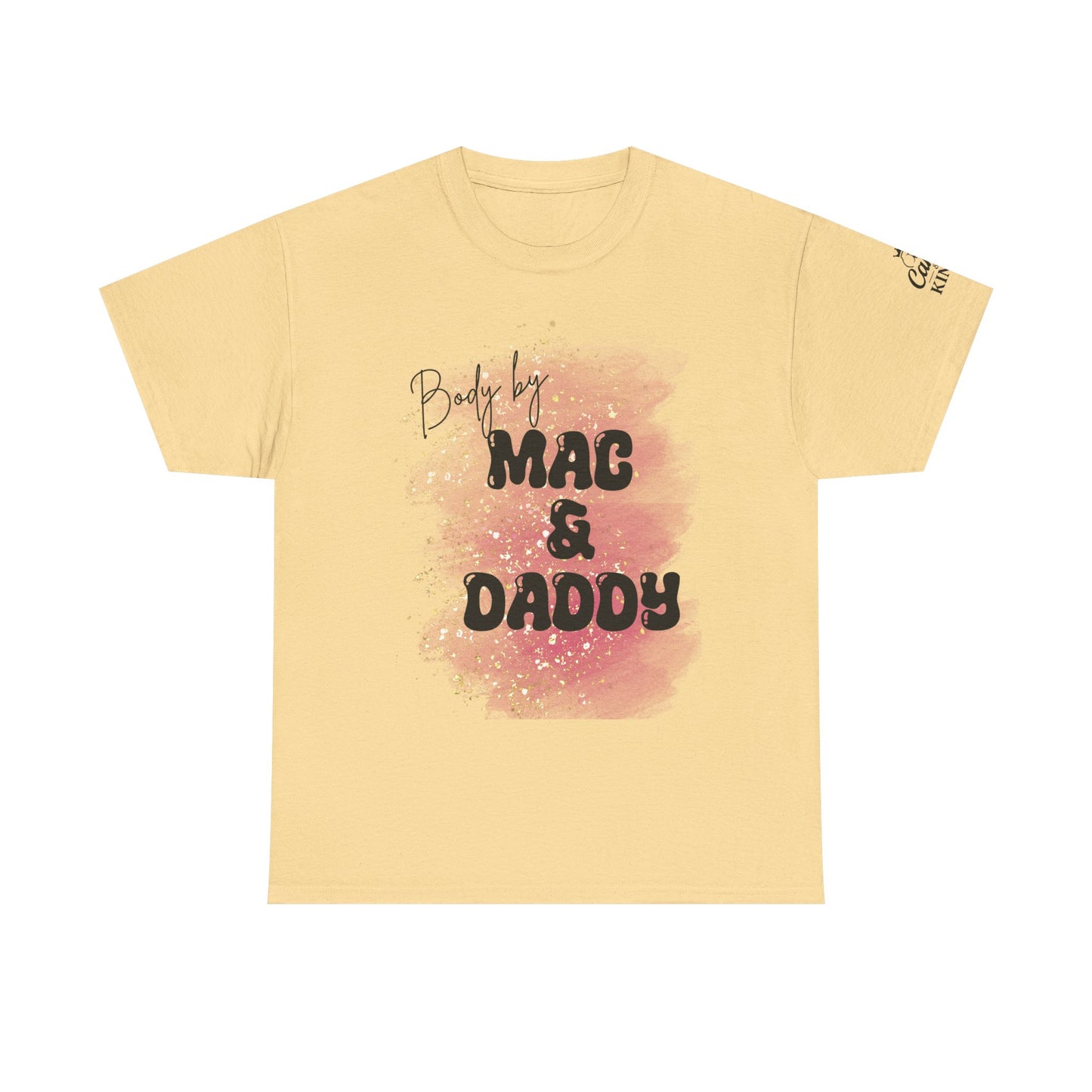 Body by Mac & Daddy - Unisex Heavy Cotton Tee, Casual Shirt, Gift for Him/Her, Summer Outfit, Funny T-Shirt, Trendy Fashion