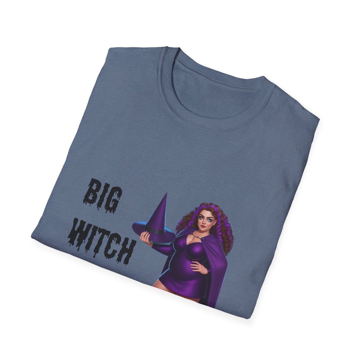 Big Witch Energy Unisex Softstyle T-Shirt, Witchy Tee, Halloween Shirt, Gift for Witches, Cozy Graphic Tee, Empowering Casual Wear