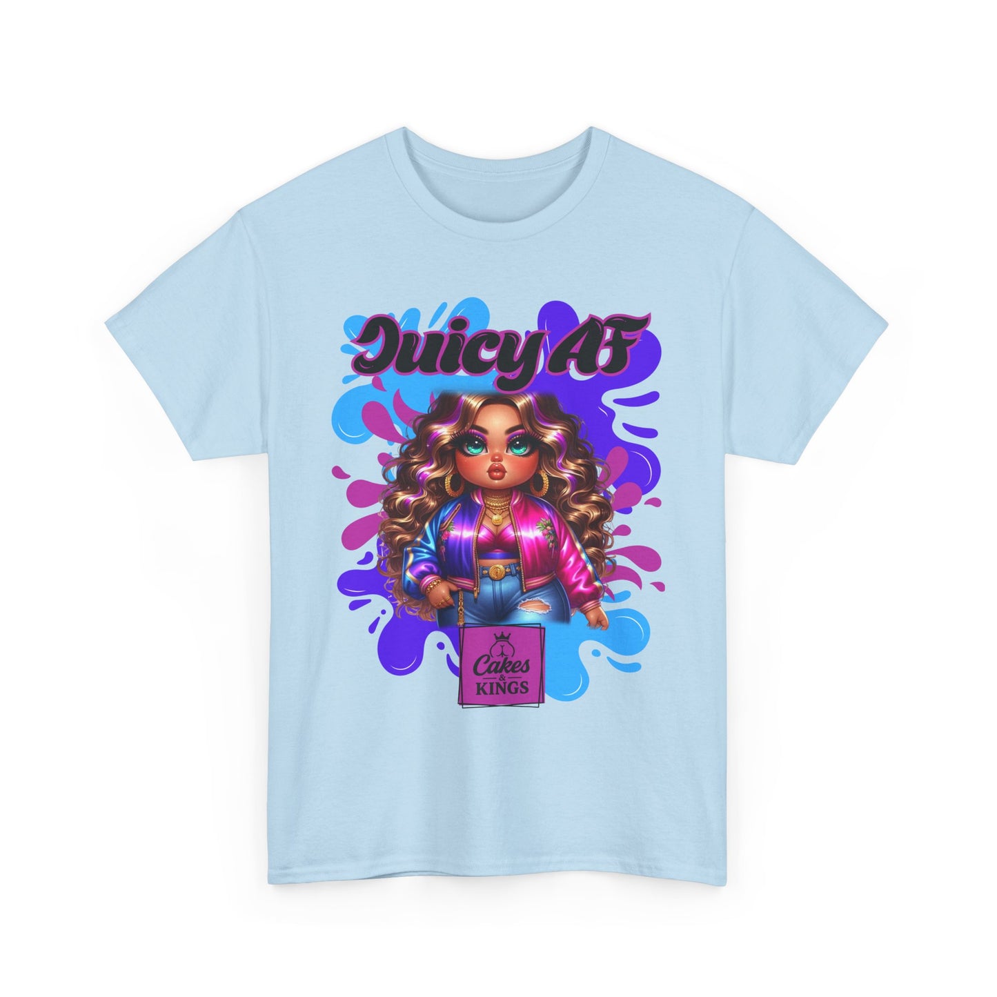 Juicy AF Graphic Tee, Fun Unisex T-Shirt for Everyday Wear, Gifts for Friends, Birthday Celebration, Fashion Statement, Streetwear Style